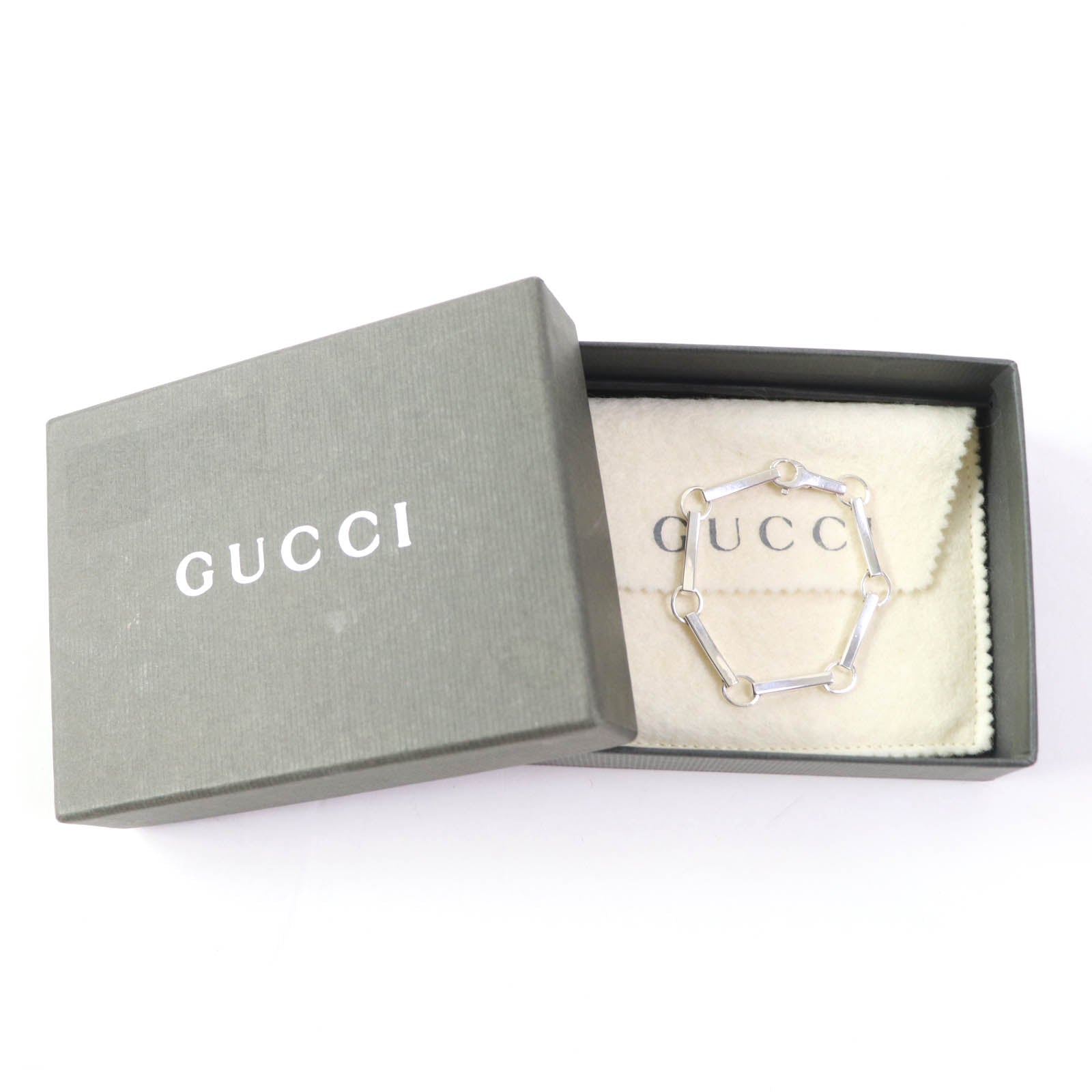 Gucci AG925 Silver Bangle Bracelet Women