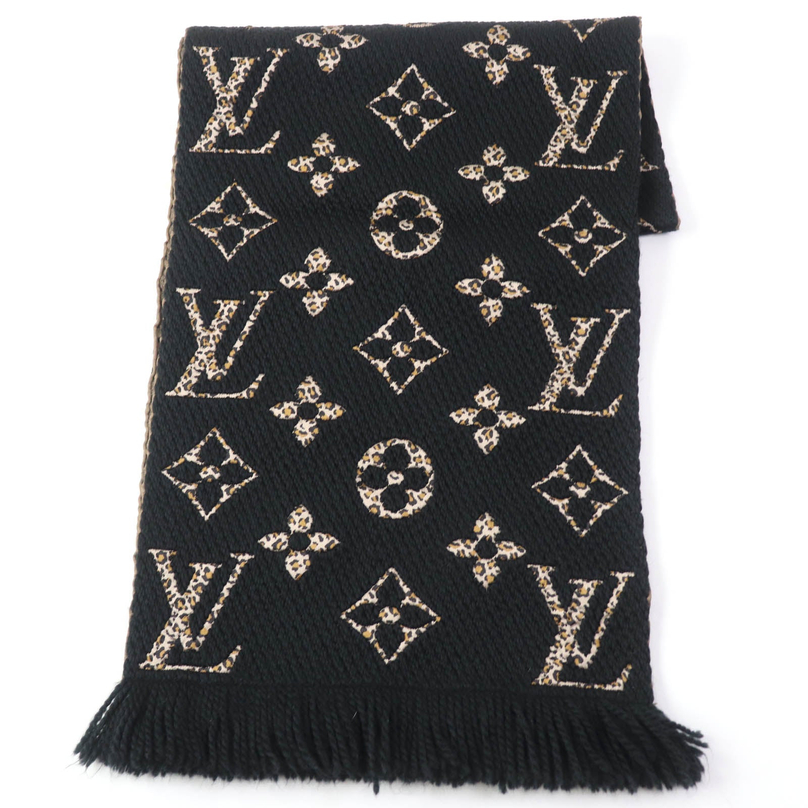 Louis Vuitton Leopard Knit Scarf M75885