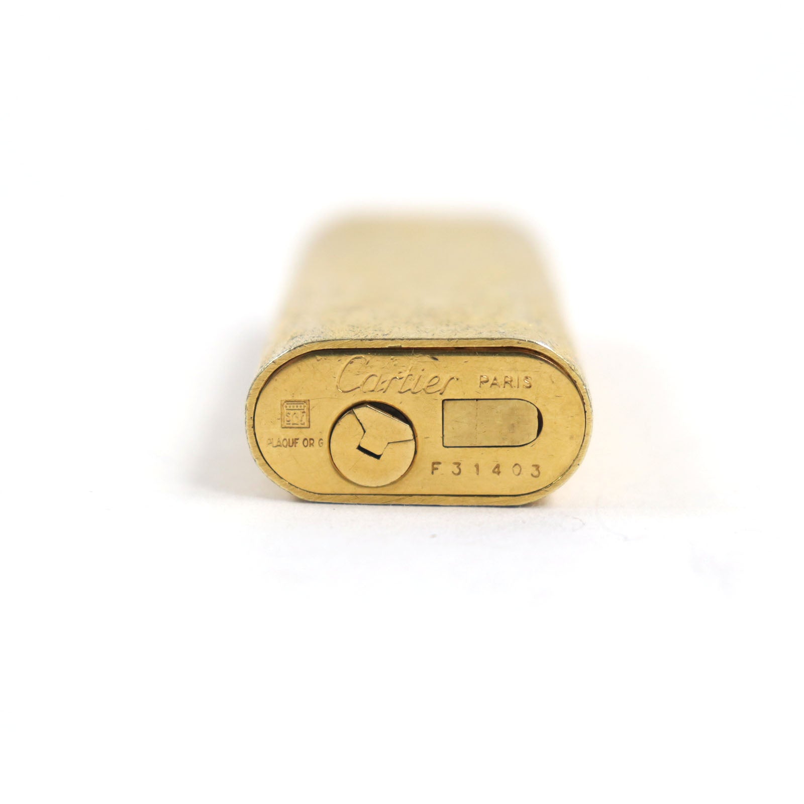 Cartier Oval Roller Lighter Gold