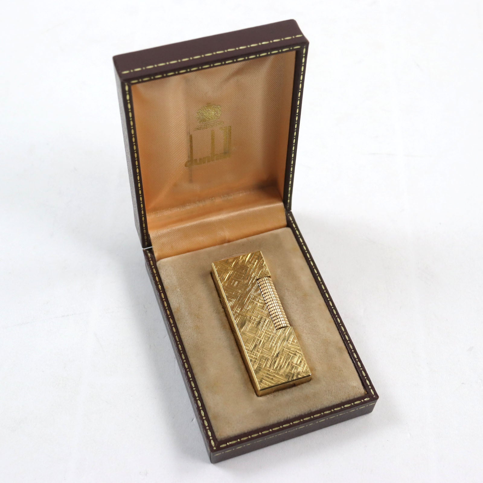 Dunhill Square Roller Lighter Gold Case