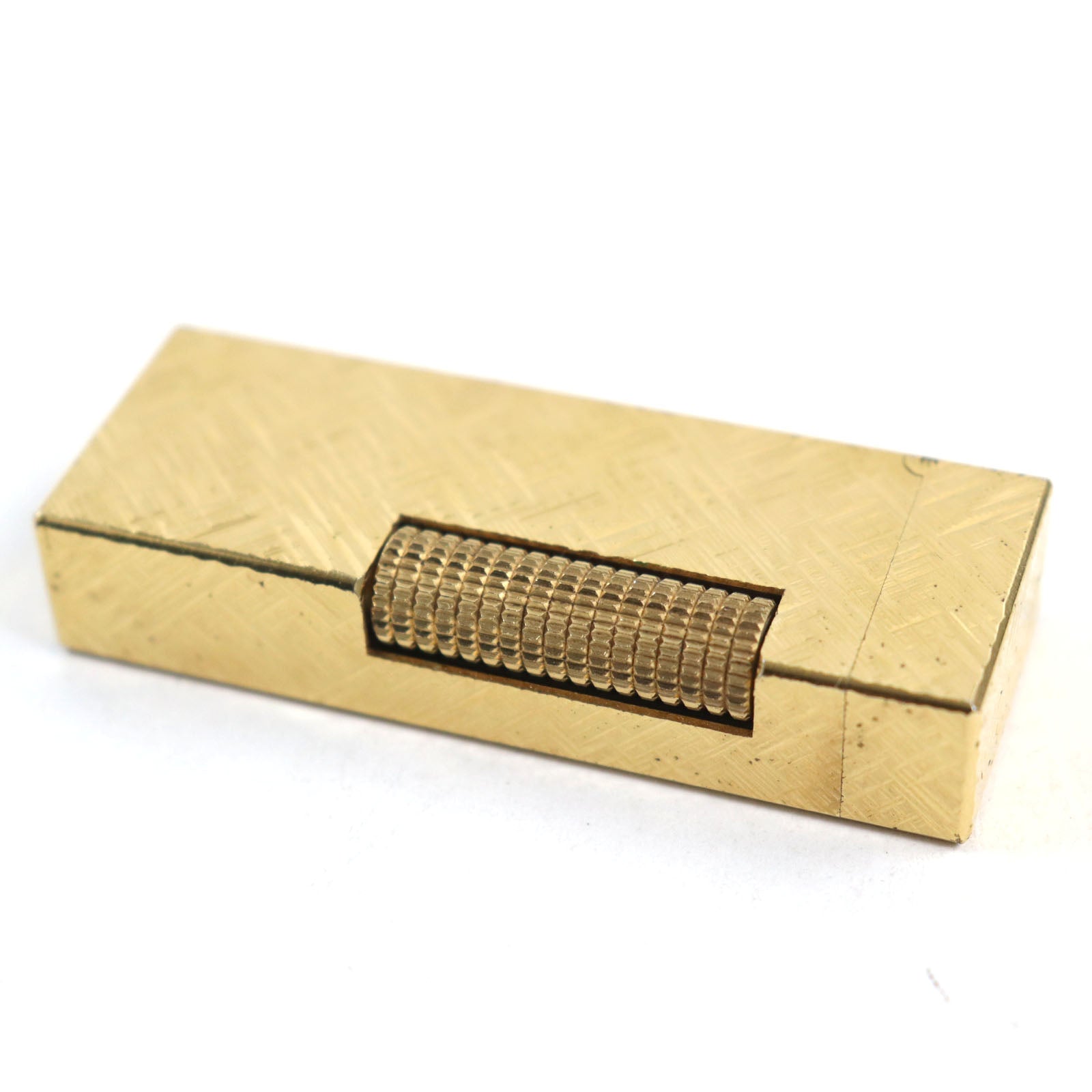 Dunhill Square Roller Lighter Gold Case