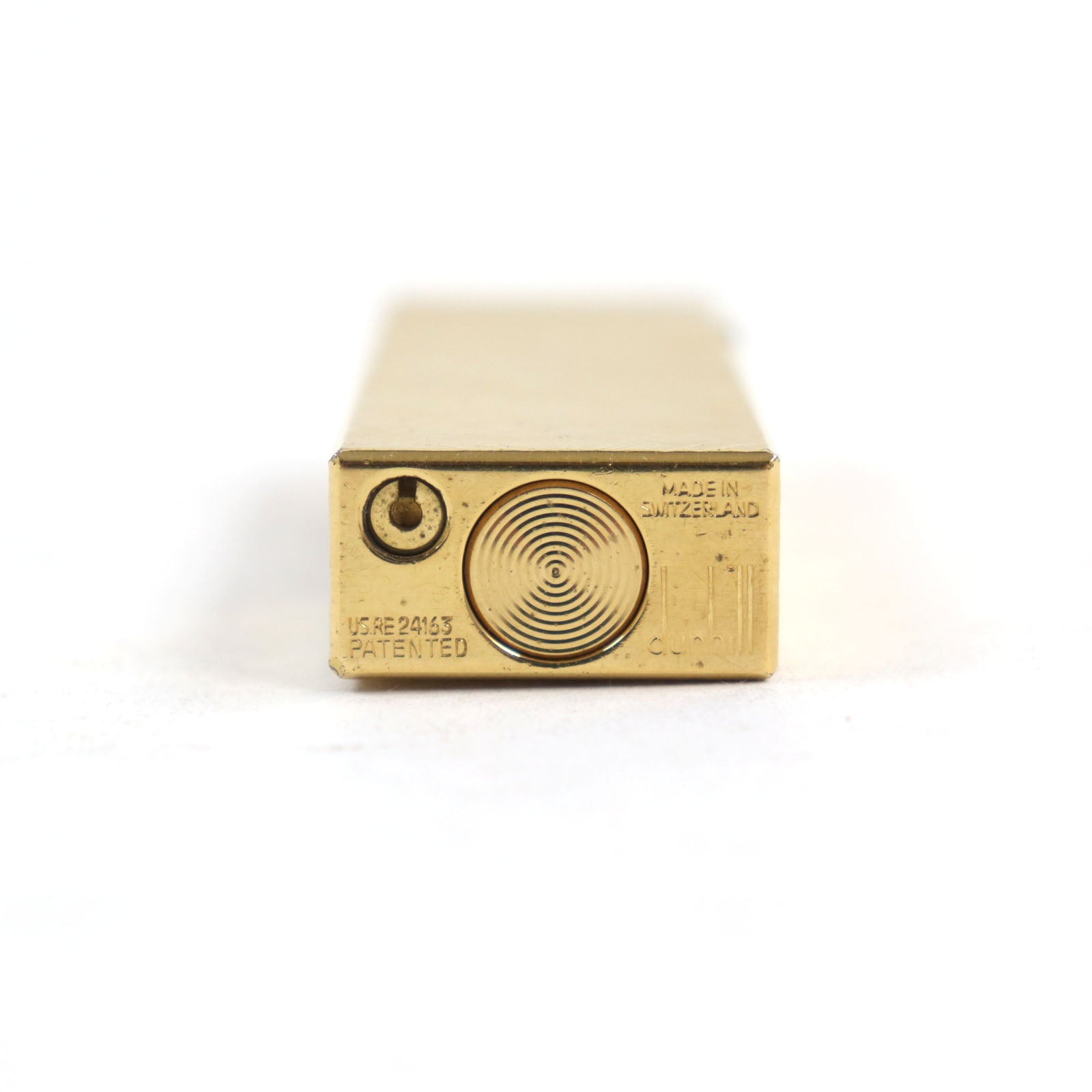 Dunhill Square Roller Lighter Gold Case