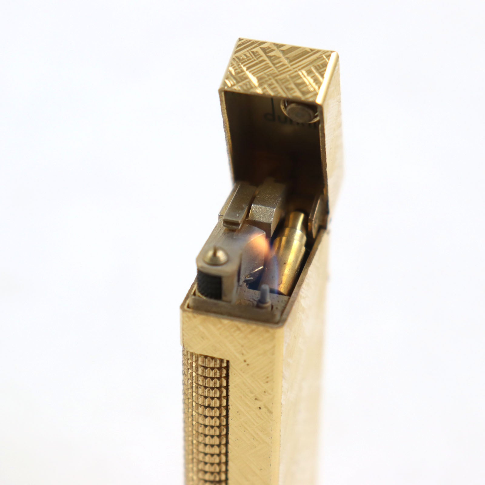 Dunhill Square Roller Lighter Gold Case