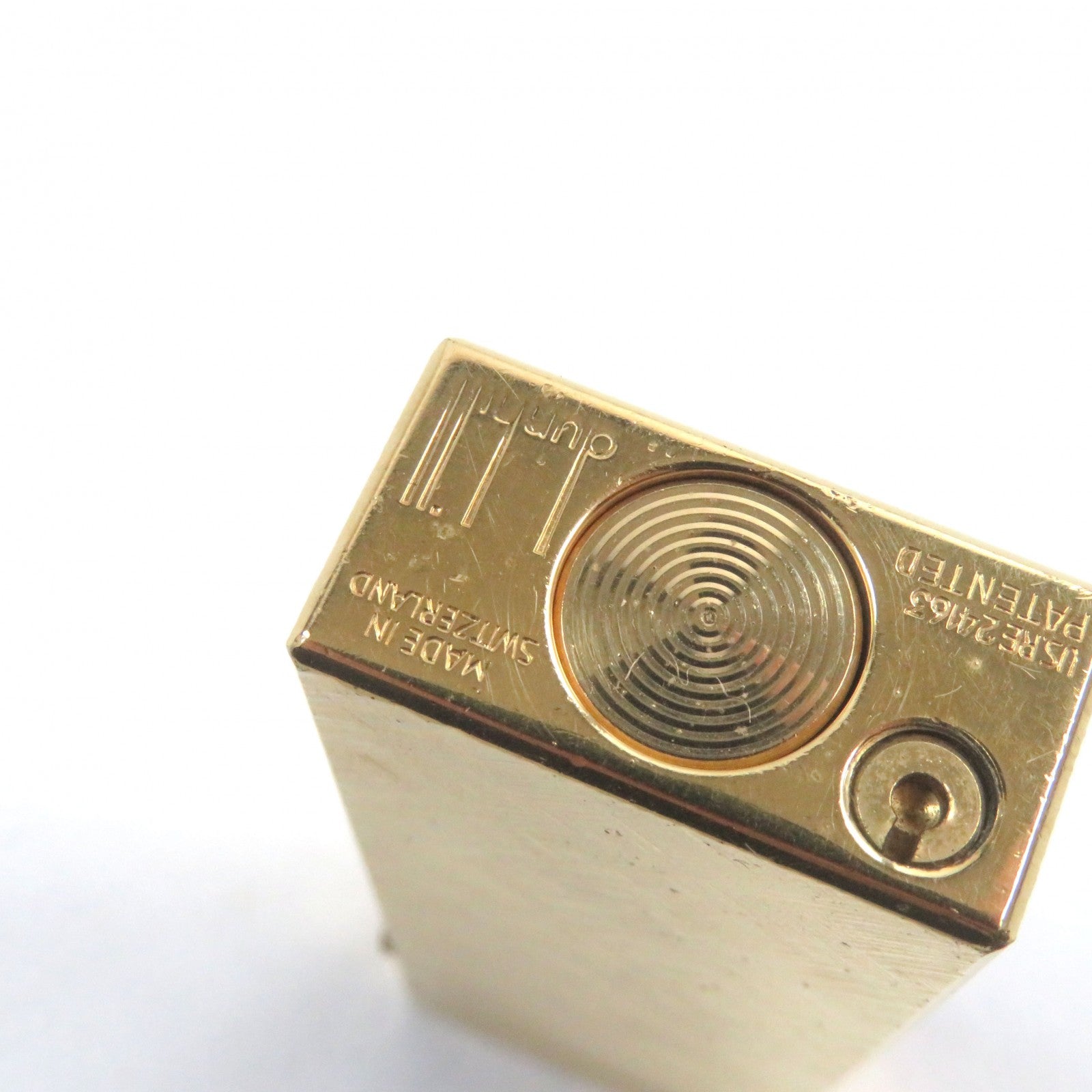 Dunhill Square Roller Lighter Gold Case