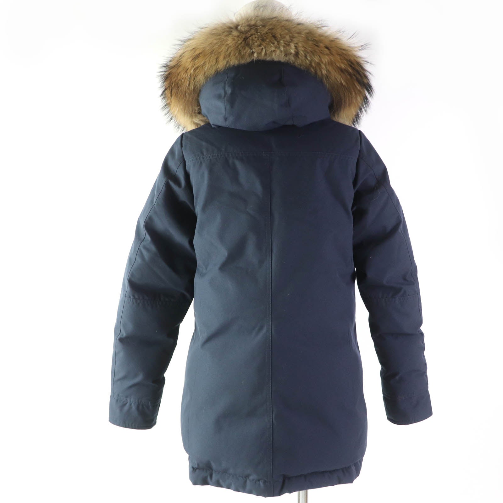 Pyrenex Navy Hooded Down Coat Women