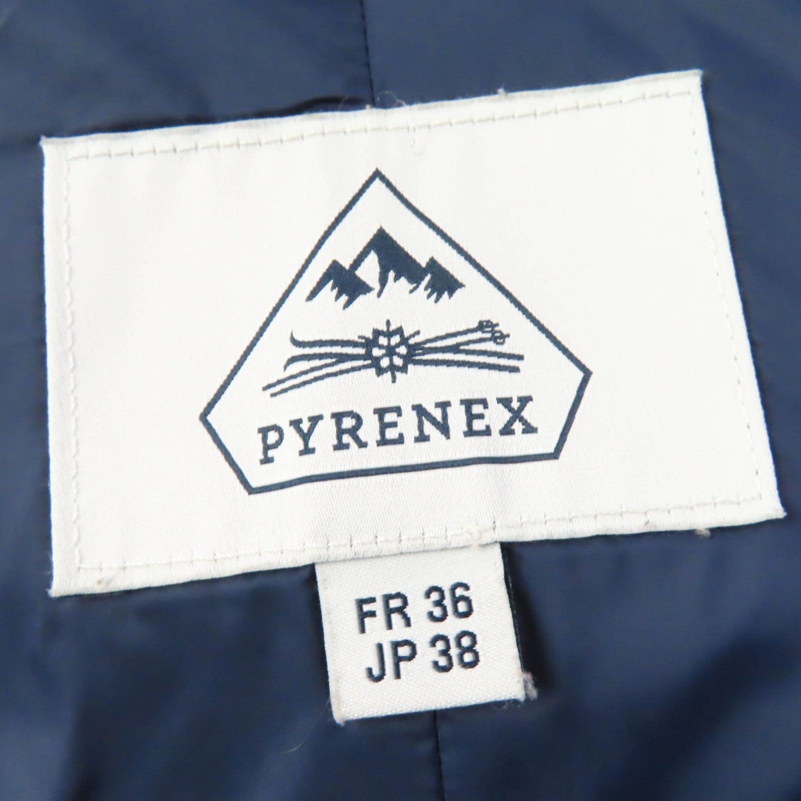 Pyrenex Navy Hooded Down Coat Women