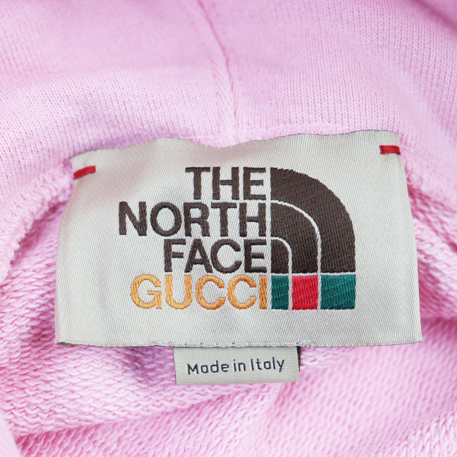 Gucci The North Face Logo Print Pullover Pink M