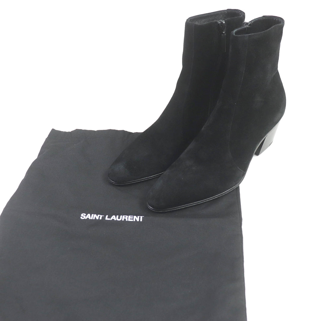 Saint Laurent VASSILI Suede Leather Short Boots