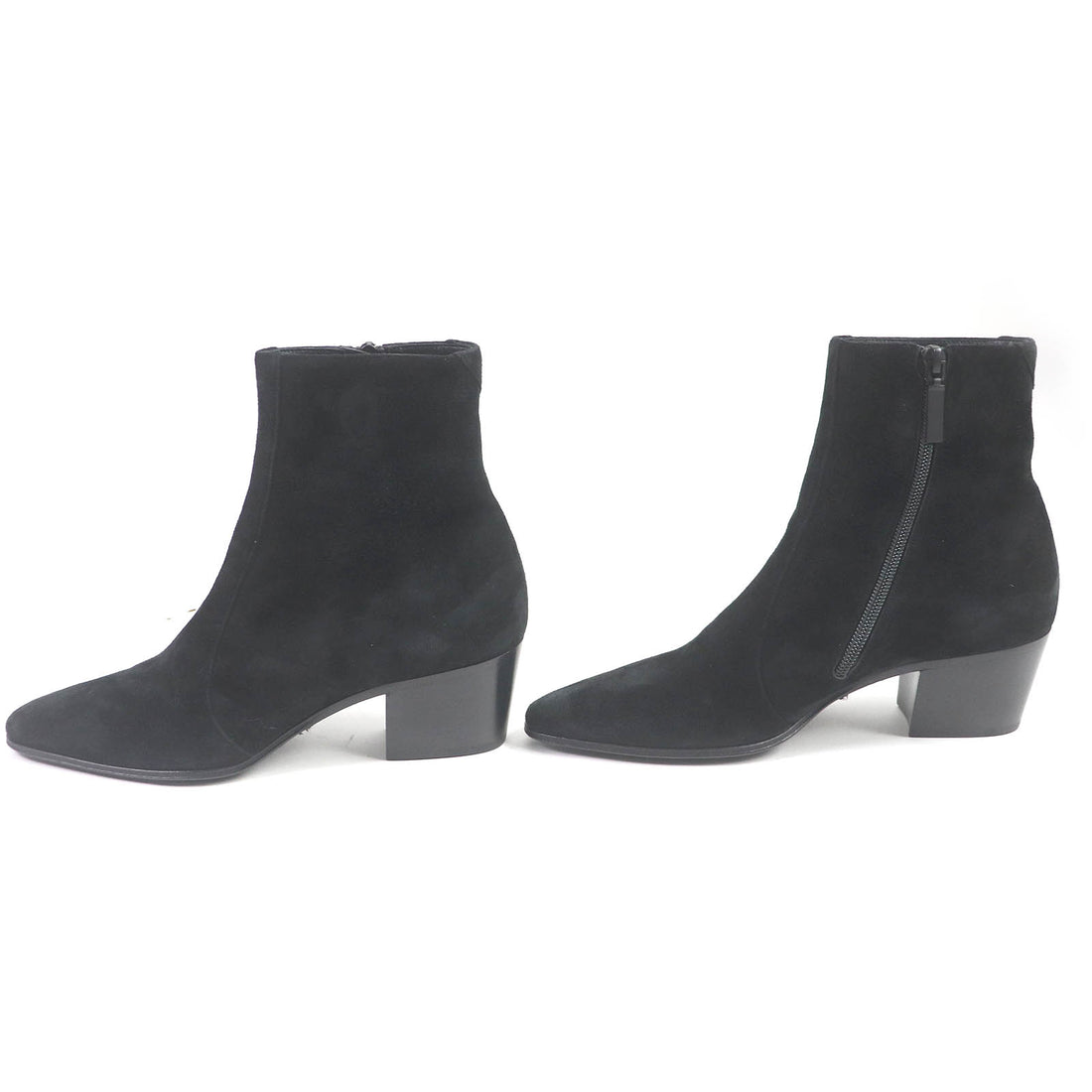 Saint Laurent VASSILI Suede Leather Short Boots