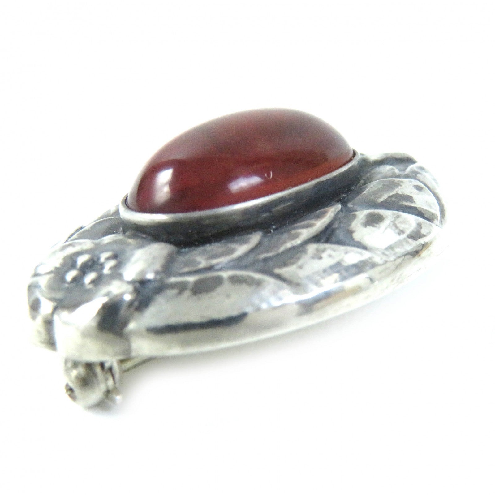 Georg Jensen SV925 Amber Brooch Silver