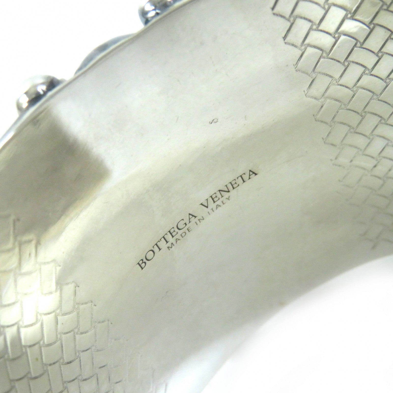 Bottega Veneta SV925 Stone T Bangle Silver