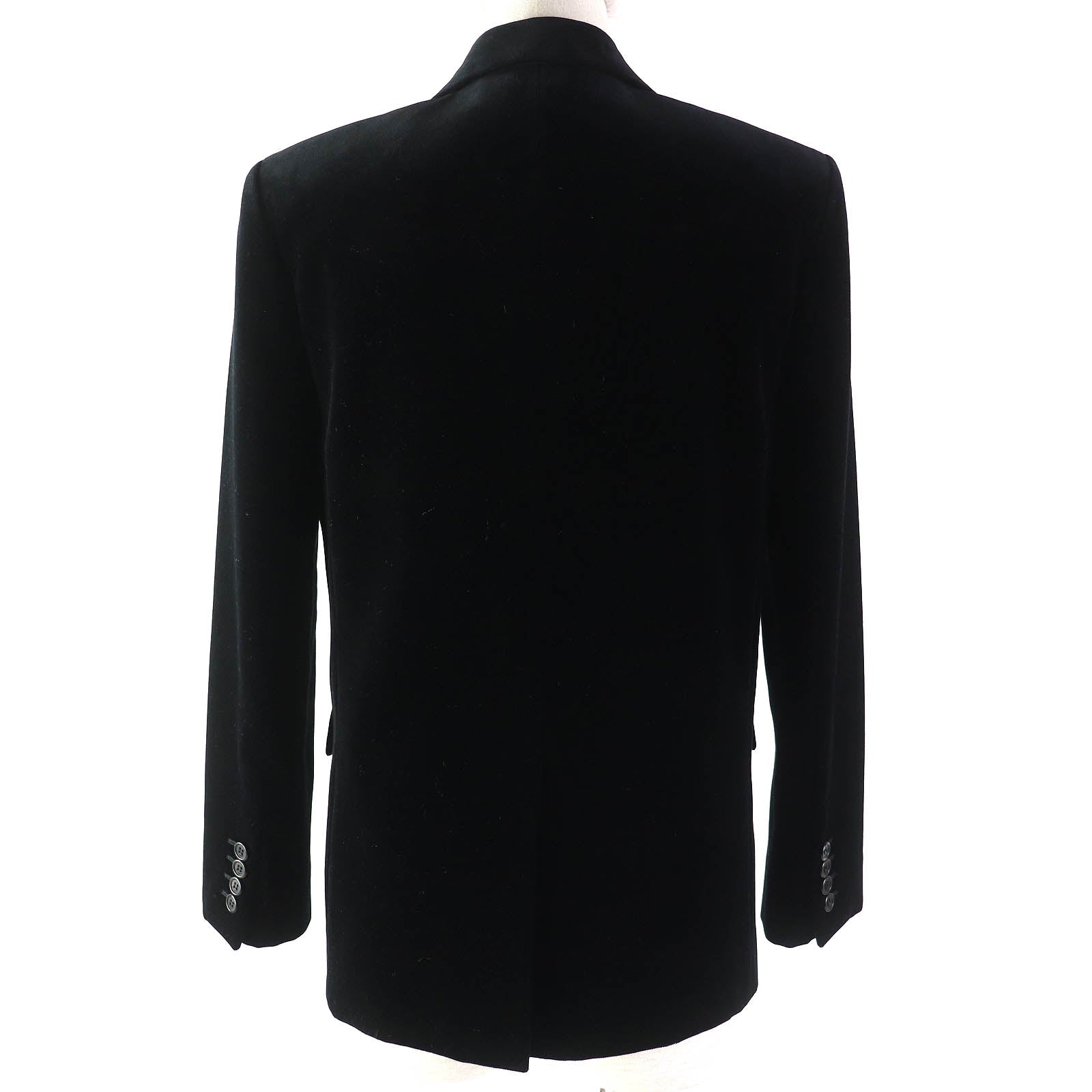 Saint Laurent Cotton Silk Jacket Black 36