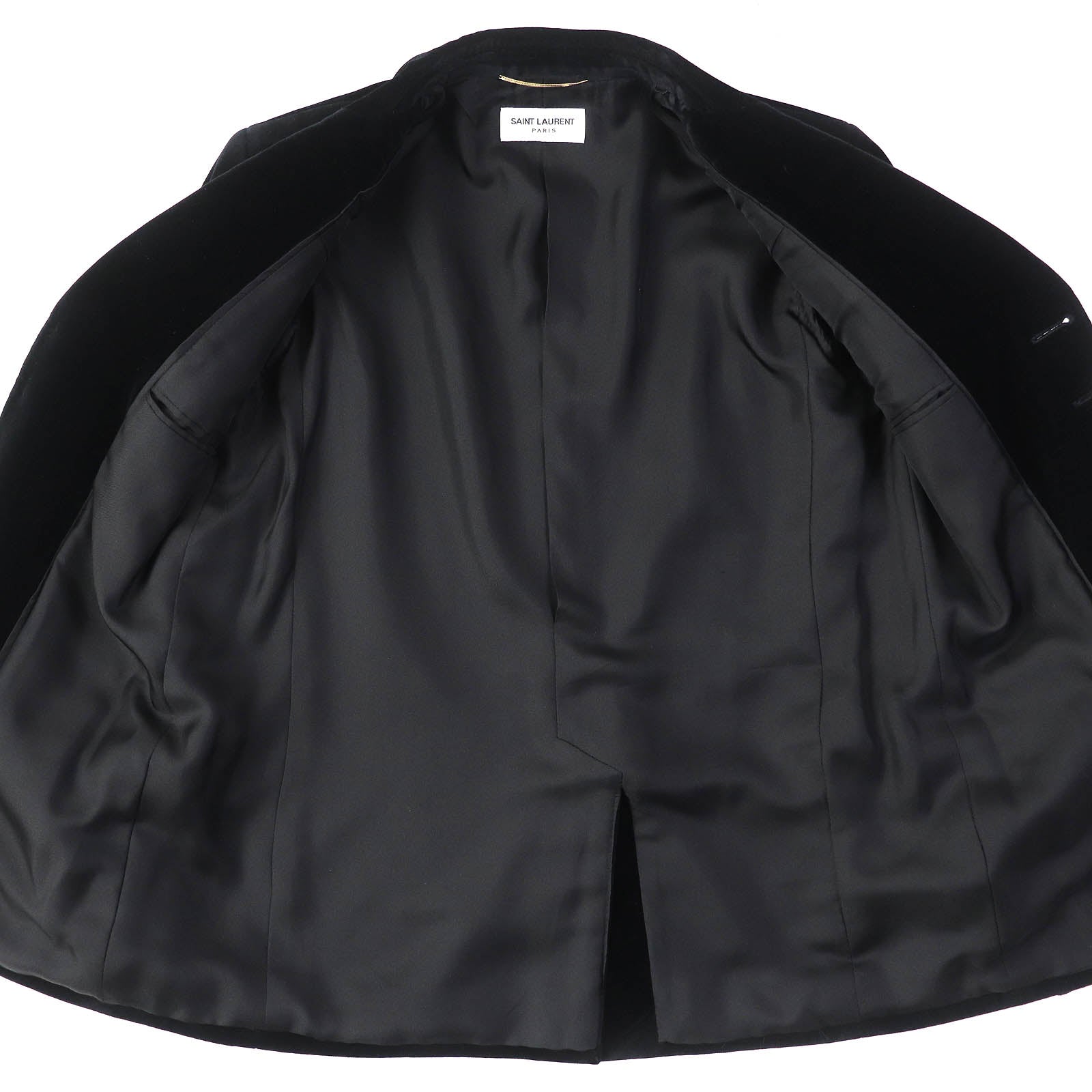 Saint Laurent Cotton Silk Jacket Black 36