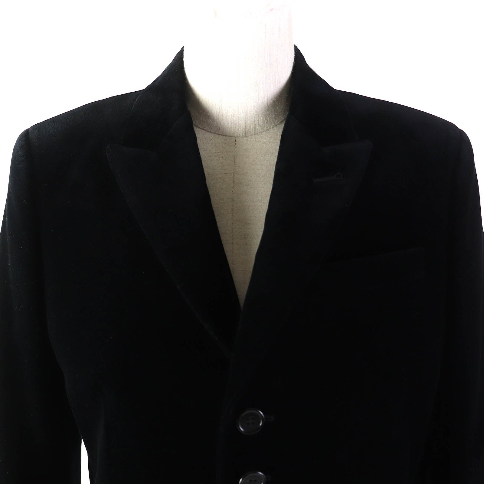 Saint Laurent Cotton Silk Jacket Black 36