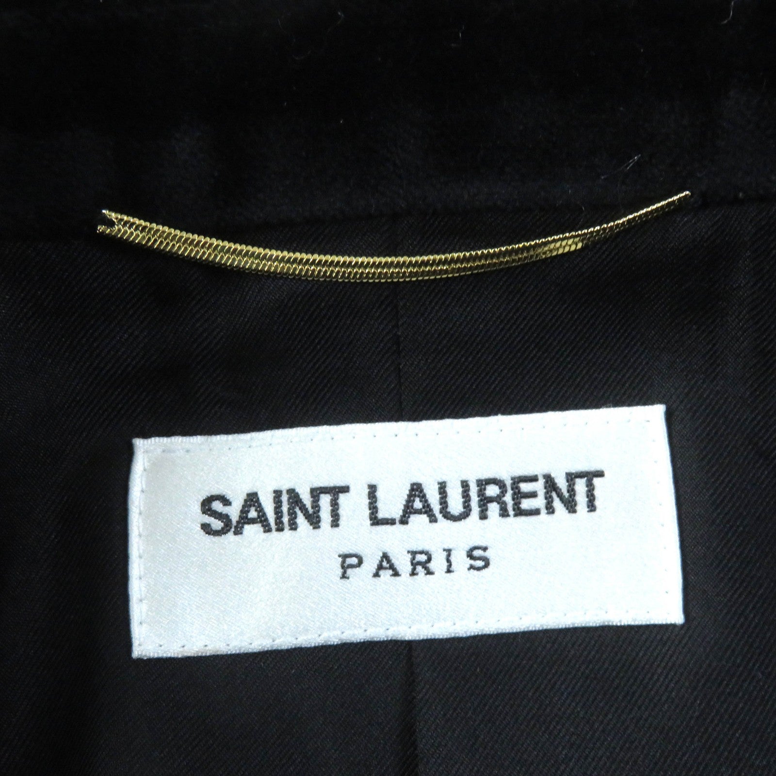 Saint Laurent Cotton Silk Jacket Black 36