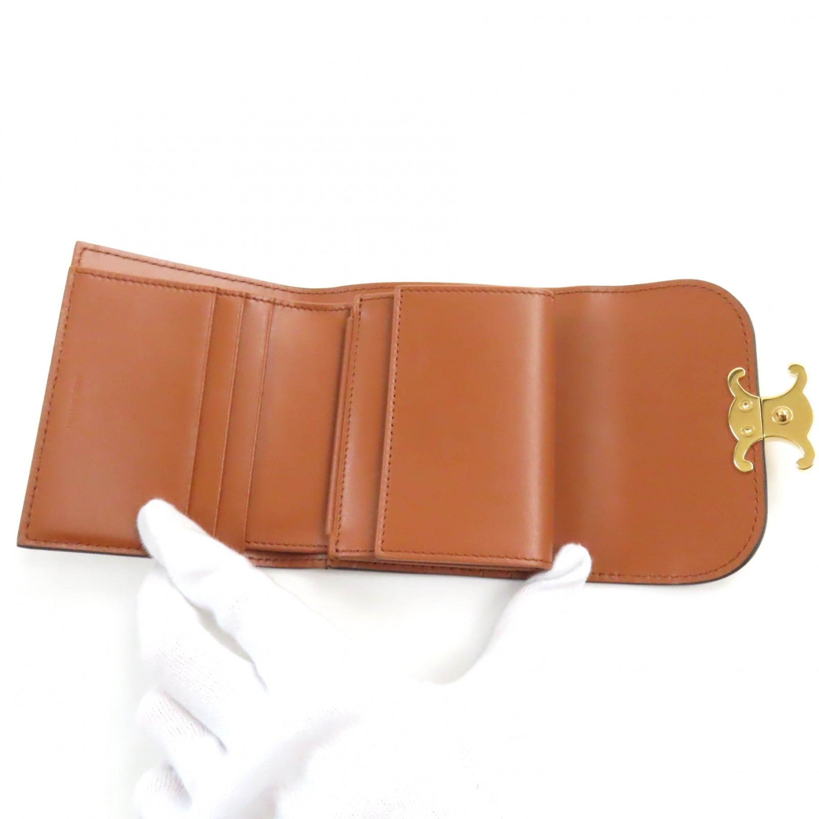 Celine Triomphe Small Lambskin Wallet