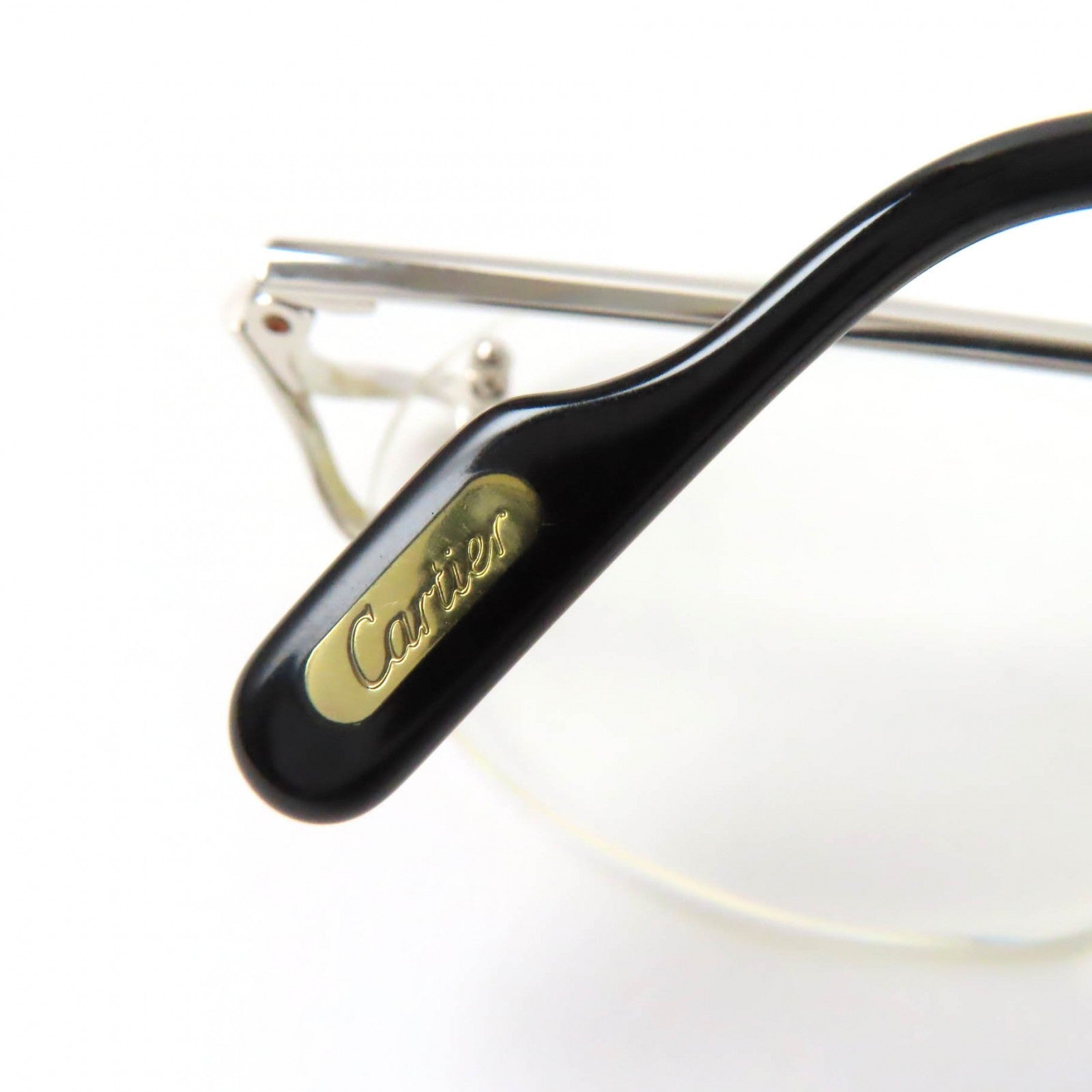 Cartier C Decor Glasses Eyewear Black Silver