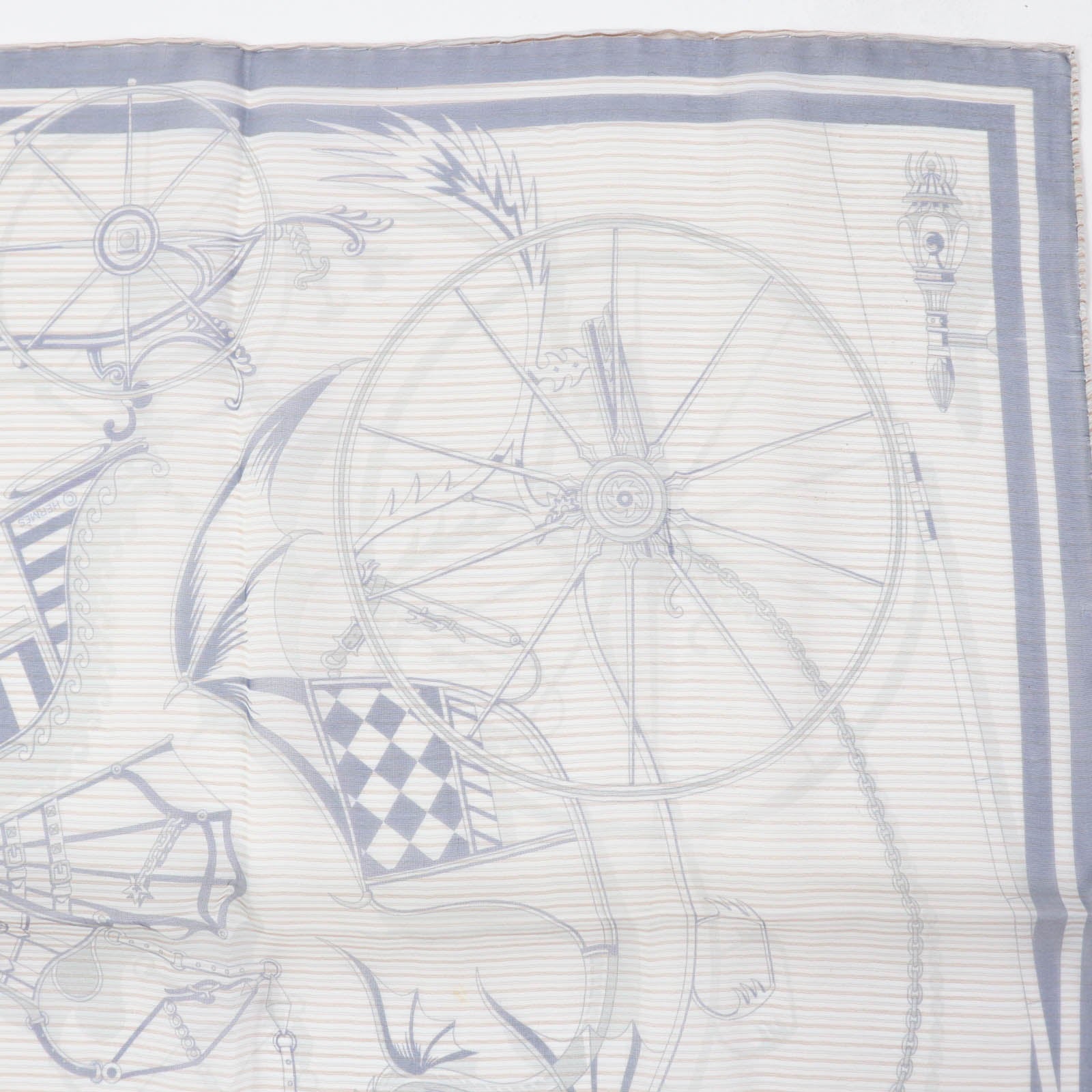 Hermes Silk Scarf VOITURES EN EQUILIBRE