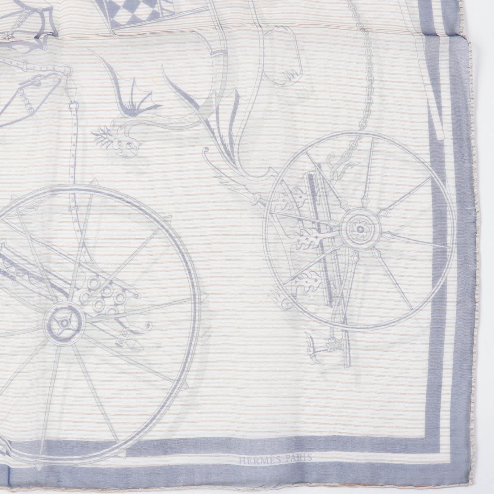 Hermes Silk Scarf VOITURES EN EQUILIBRE