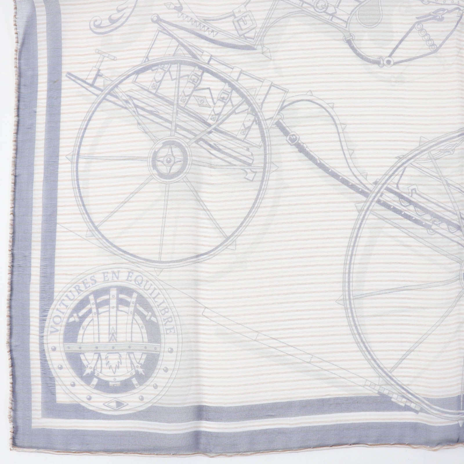 Hermes Silk Scarf VOITURES EN EQUILIBRE