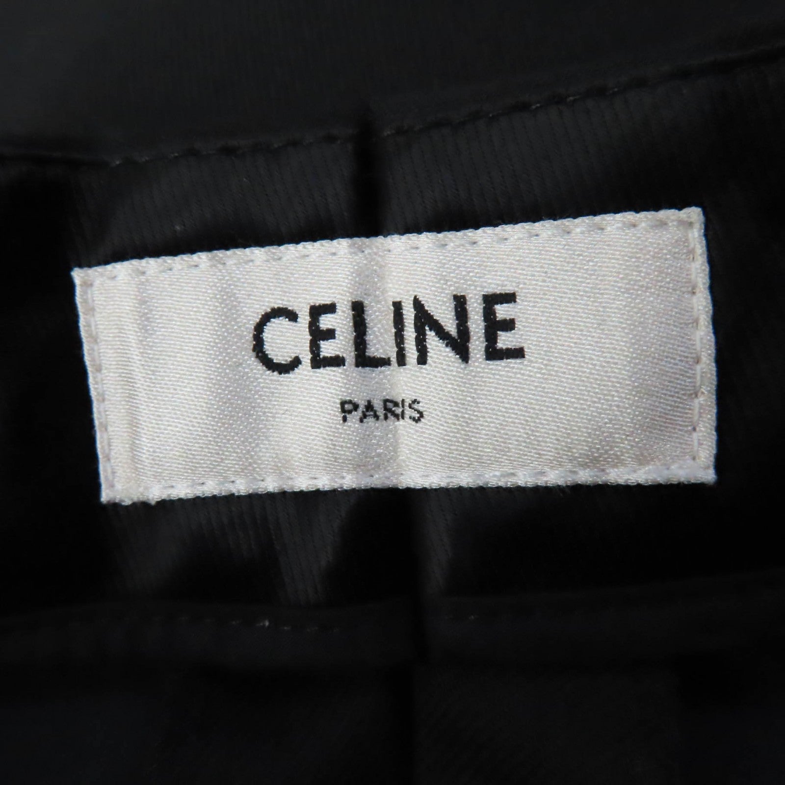 Celine Wool Gabardine Pants Black 34 Women