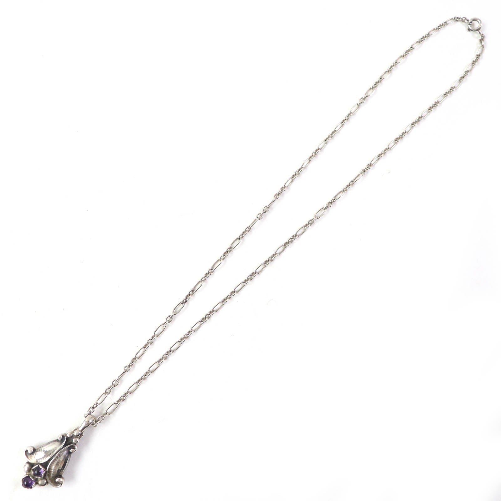 Georg Jensen SV925 Amethyst Necklace Silver