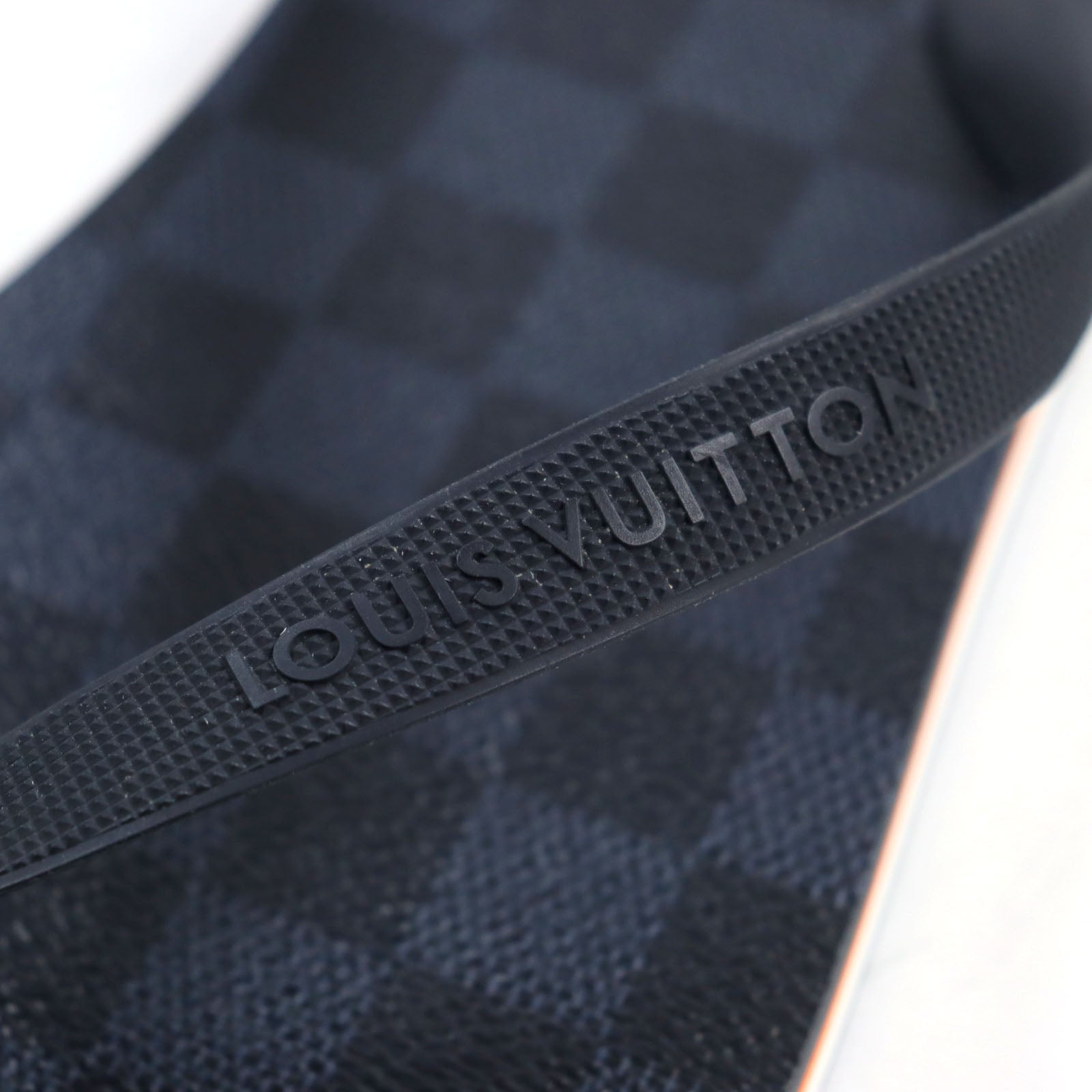 Louis Vuitton Damier Thong Sandals Navy