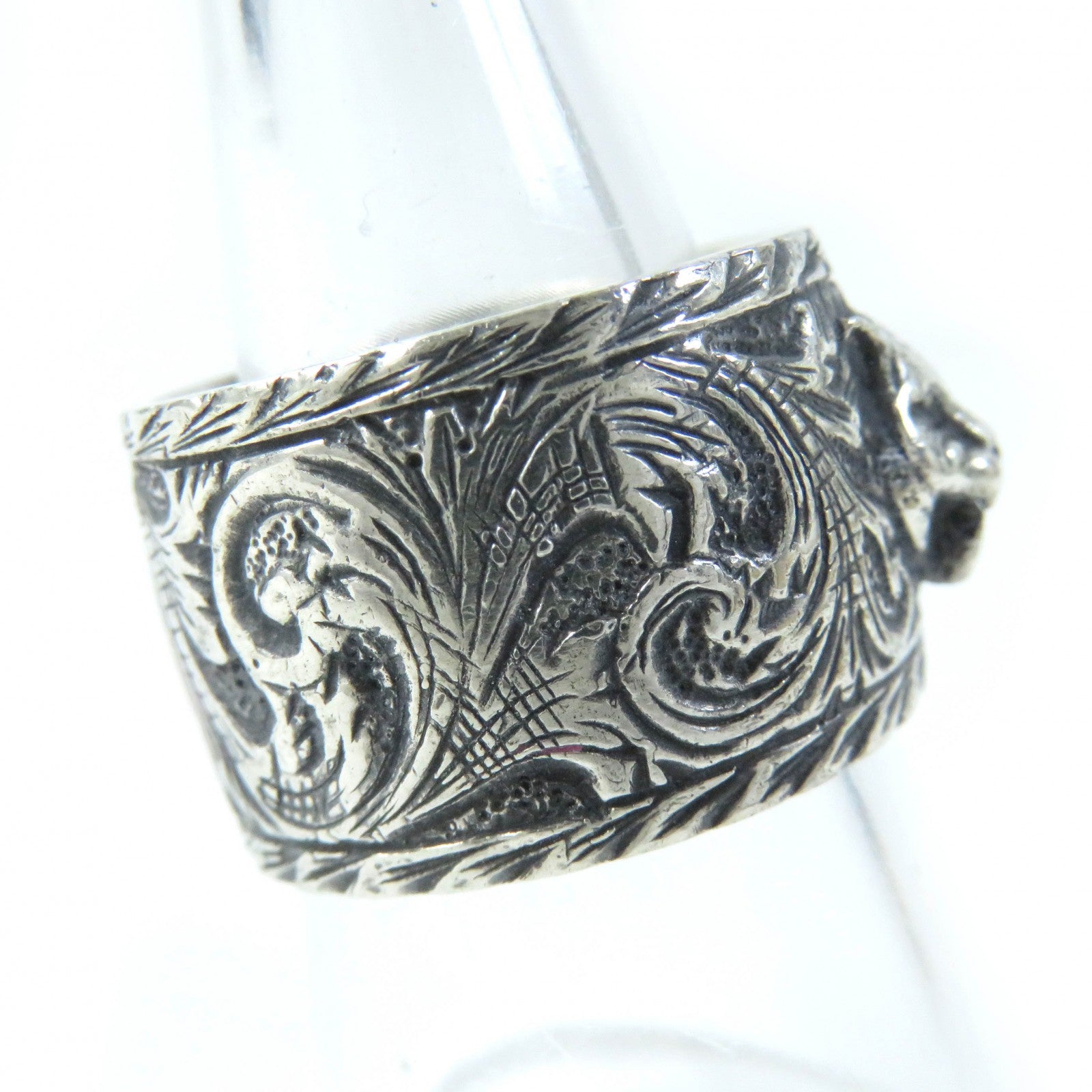 GUCCI Silver Cat Head Ring 433571