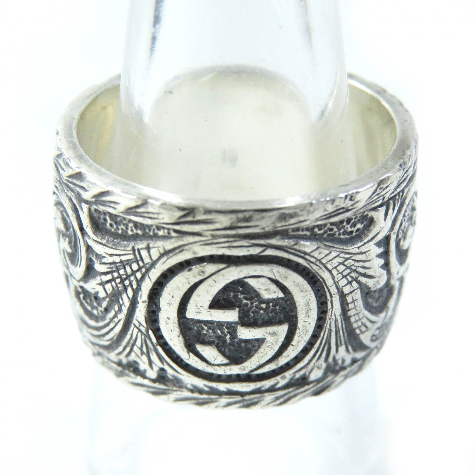 GUCCI Silver Cat Head Ring 433571