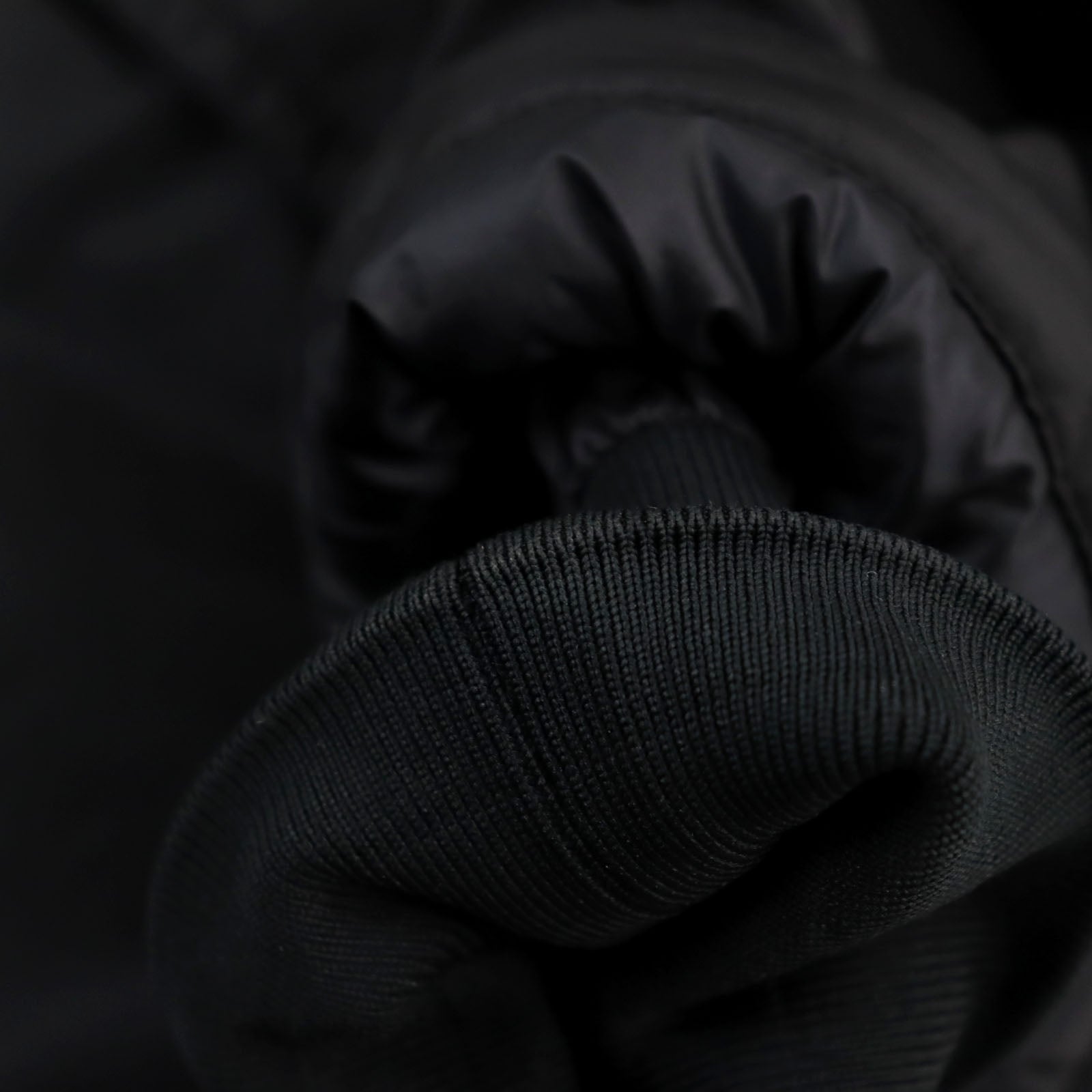 Moncler Nylon Hooded Jacket Black