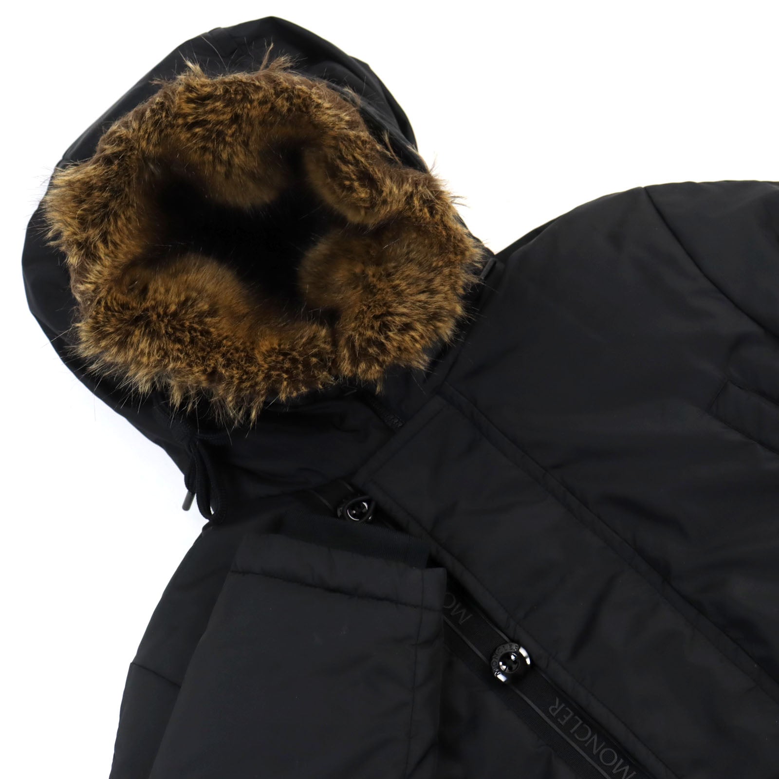 Moncler Nylon Hooded Jacket Black