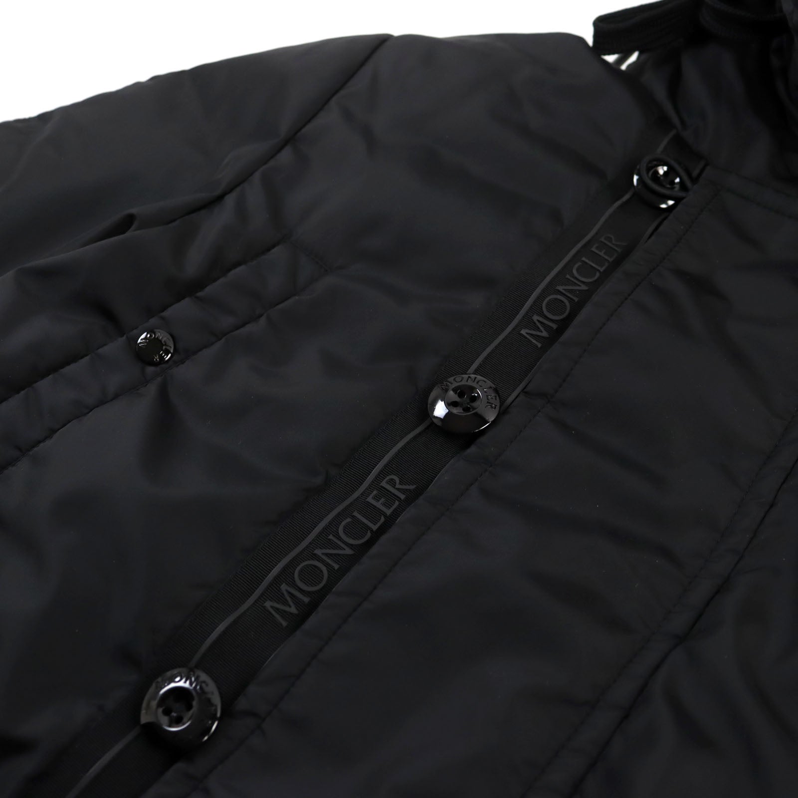 Moncler Nylon Hooded Jacket Black