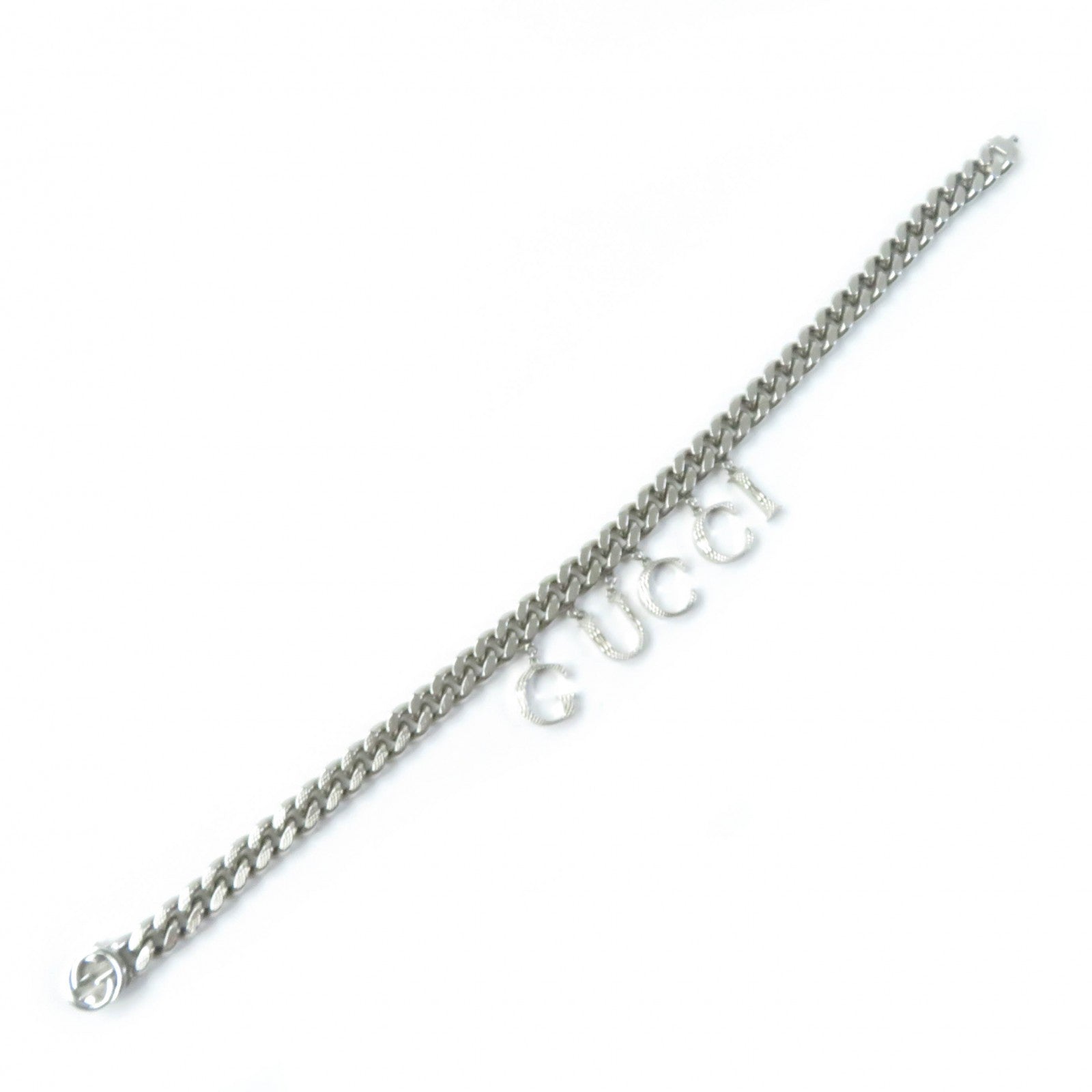 GUCCI Silver Interlocking Necklace 675769