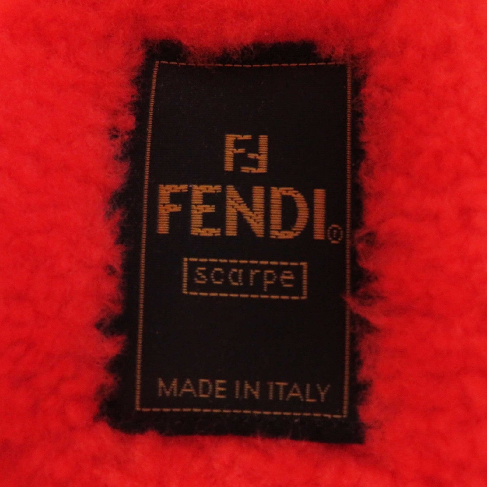 Fendi Skims Collaboration Zucca Sheep Fur Sandals