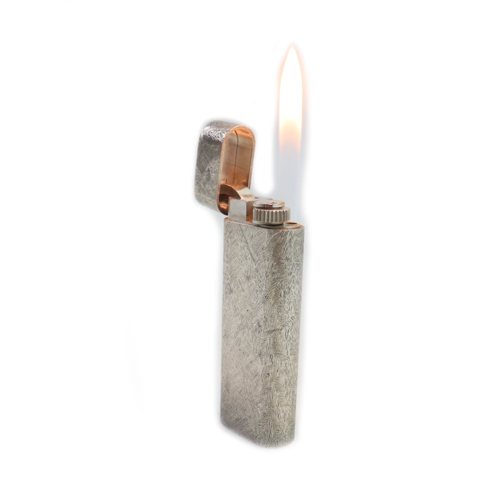 Cartier Silver Oval Pattern Gas Lighter