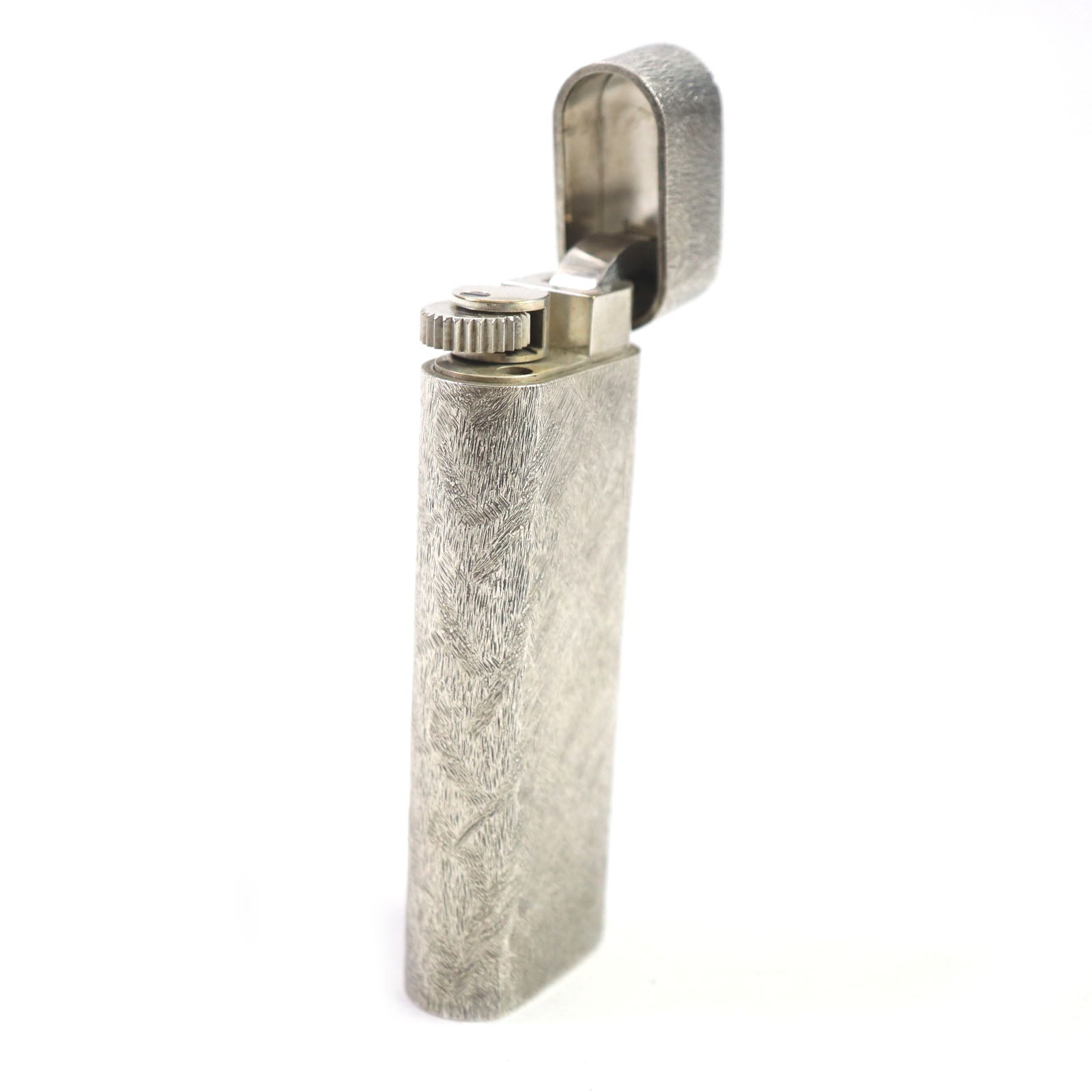 Cartier Silver Oval Pattern Gas Lighter