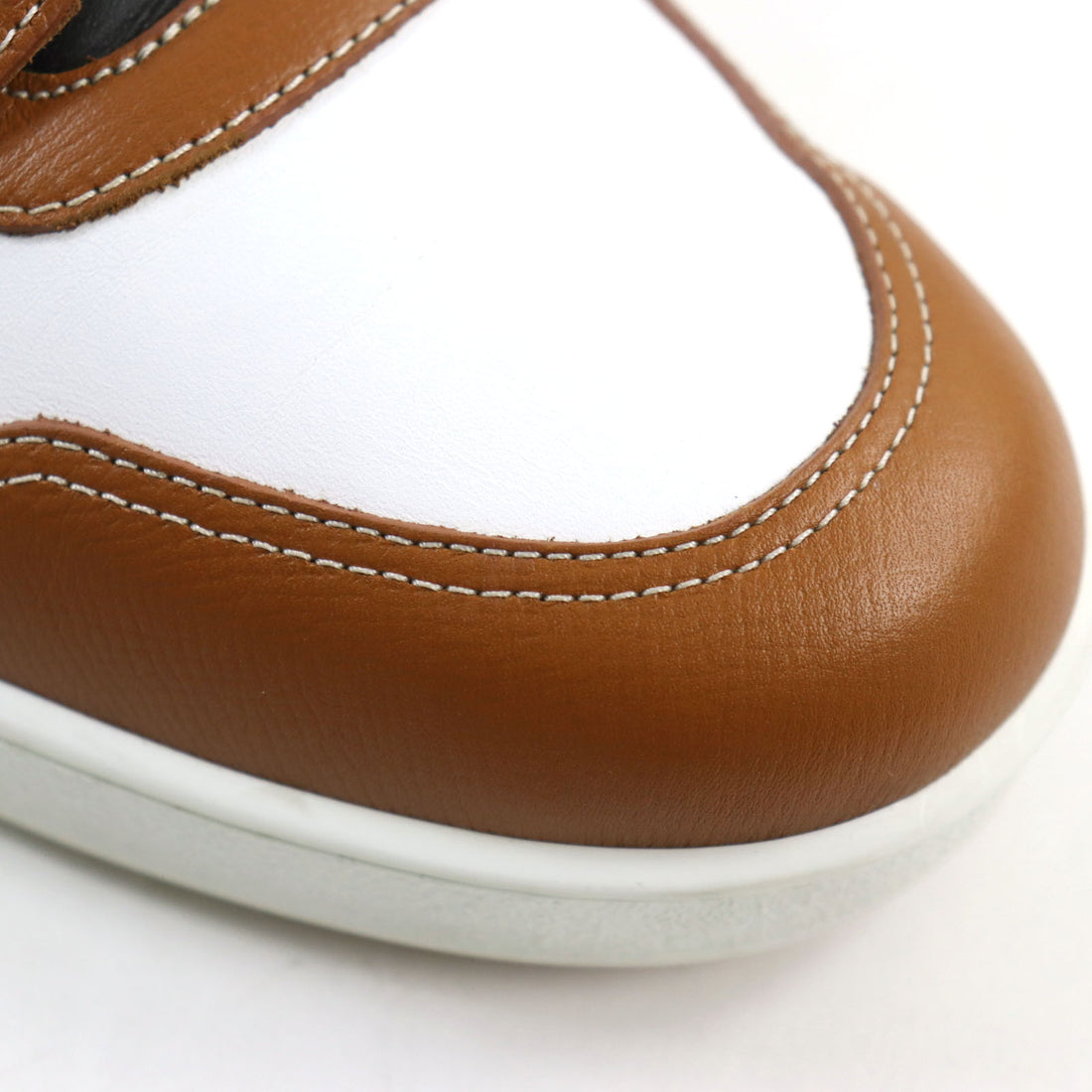 Hermes Leather H Logo Lace-up Sneakers