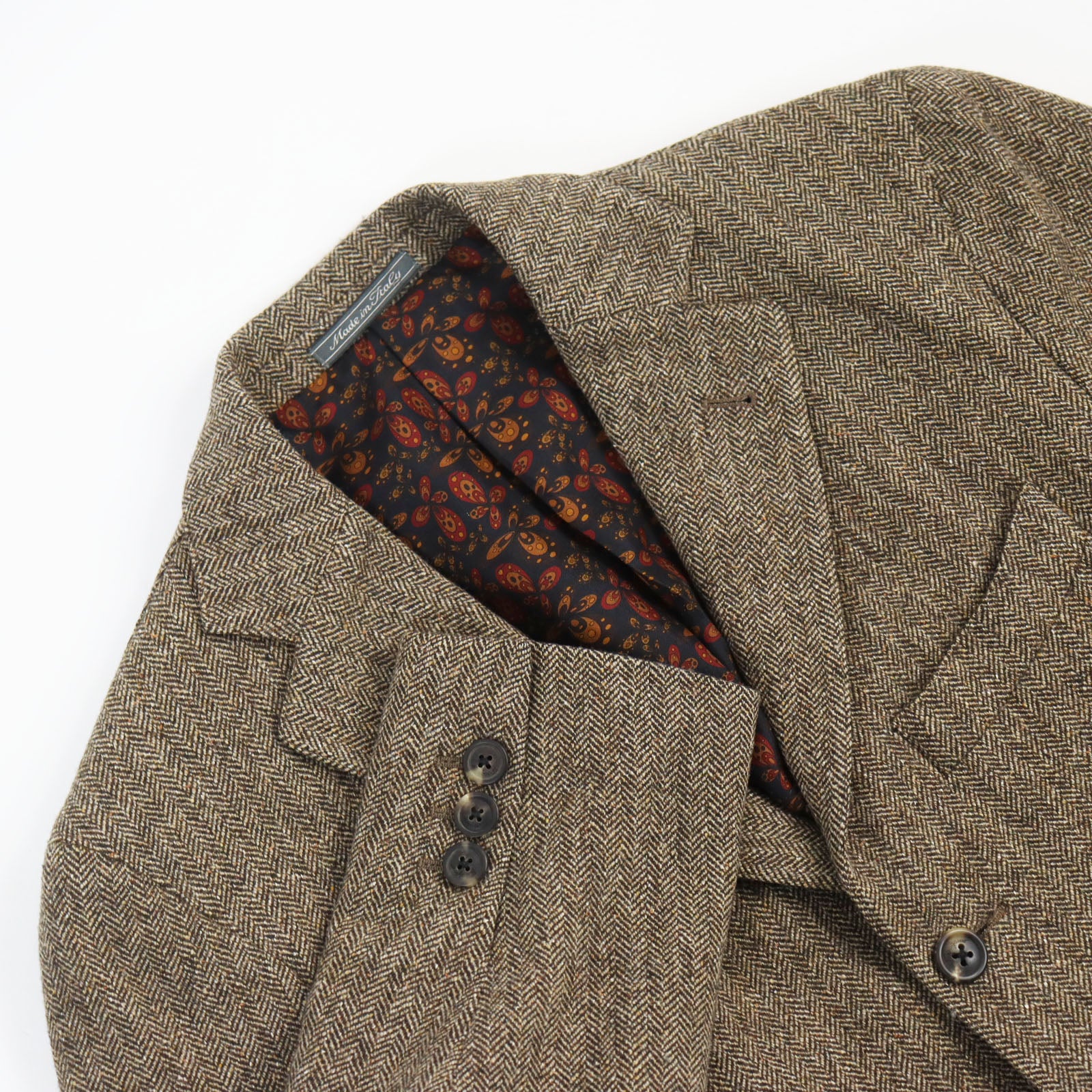 Salvatore Ferragamo Wool Silk Cashmere Tweed Jacket