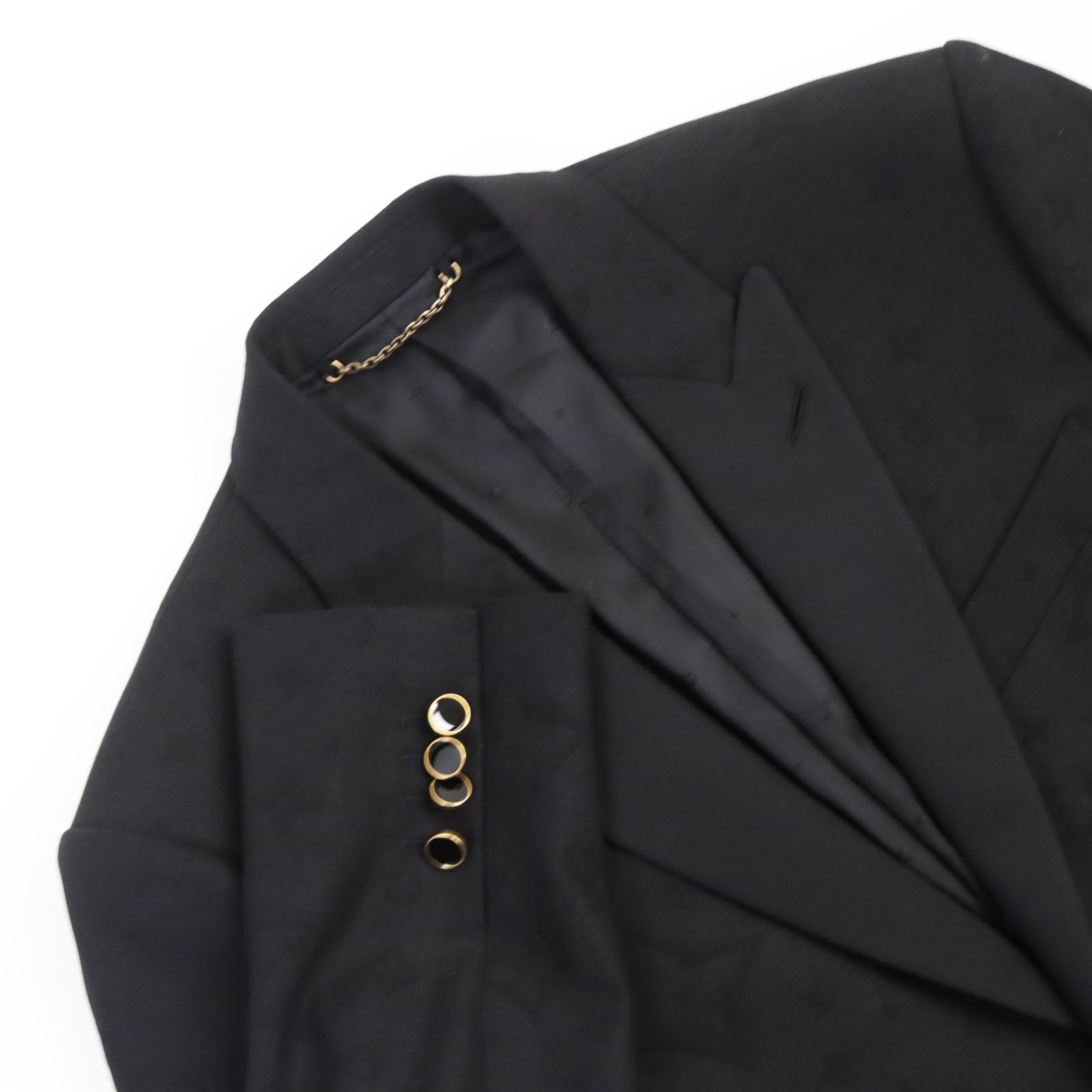 Louis Vuitton Monogram Suit Black Jacket 46 Pants 38