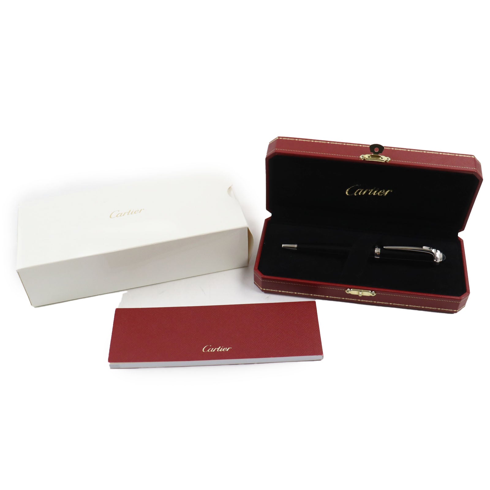 Cartier Roadster Ballpoint Pen Black Silver