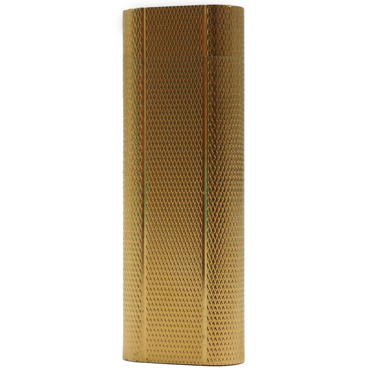 Cartier Oval Pattern Gas Lighter Gold