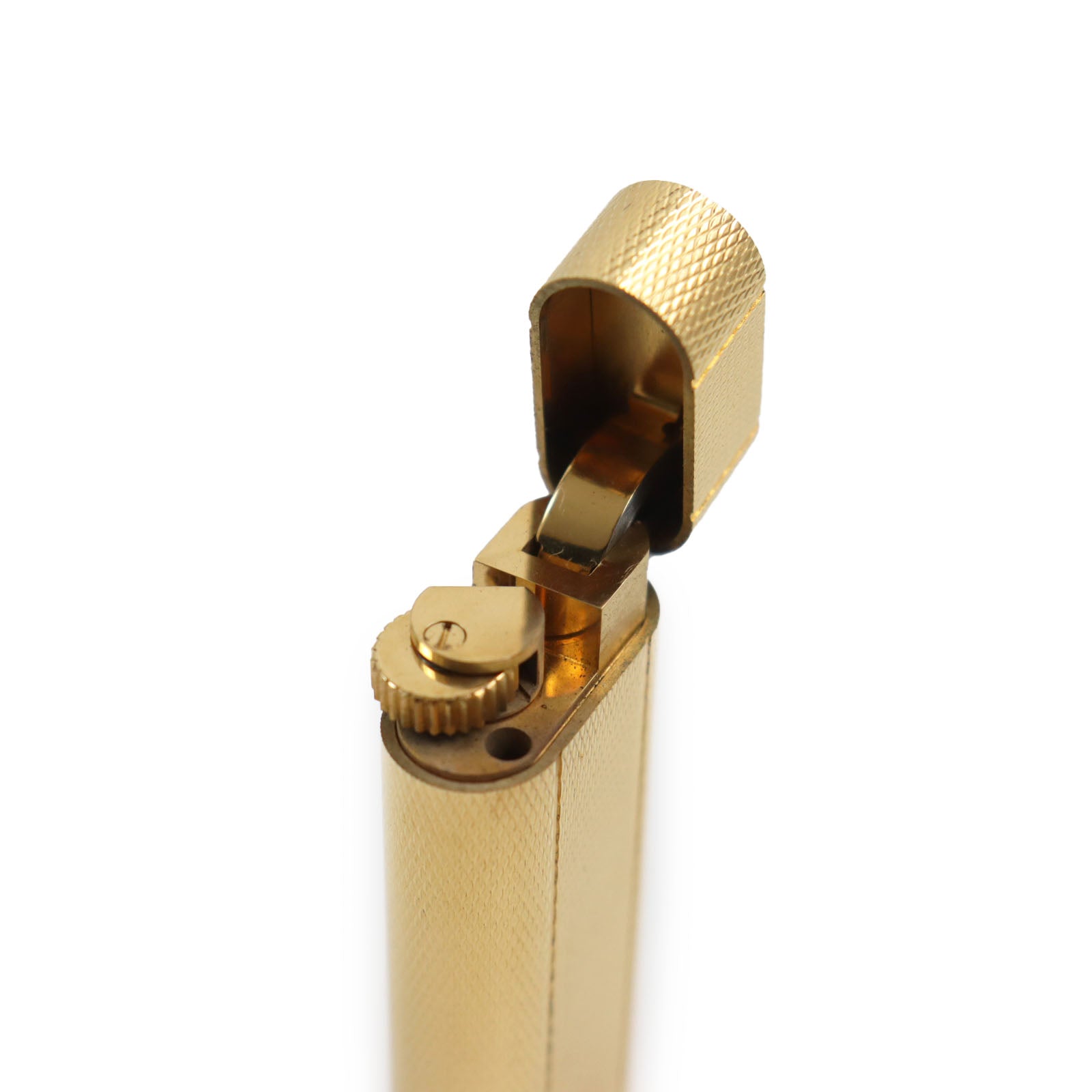 Cartier Oval Pattern Gas Lighter Gold