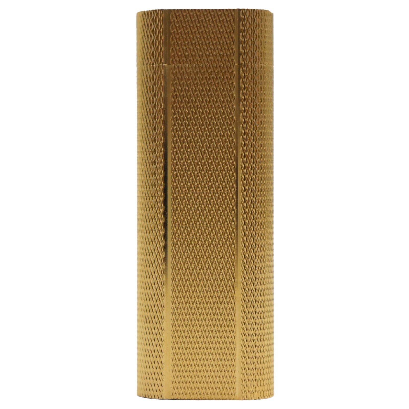 Cartier Oval Pattern Gas Lighter Gold