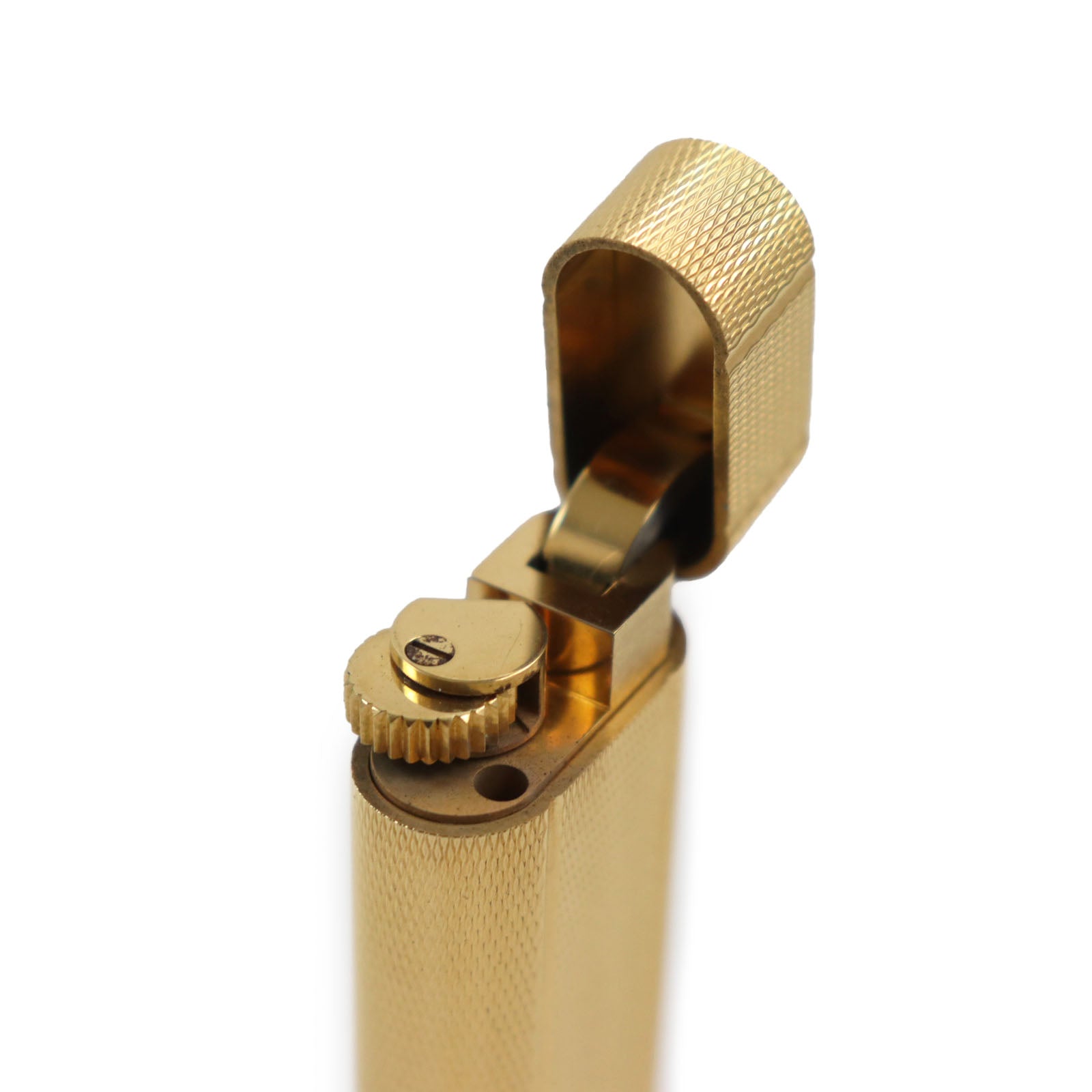 Cartier Oval Pattern Gas Lighter Gold