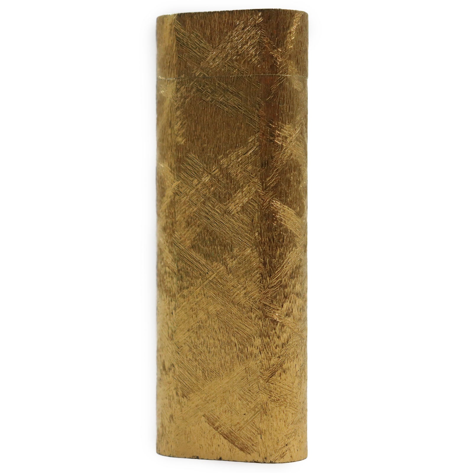 Cartier Oval Pattern Gas Lighter Gold