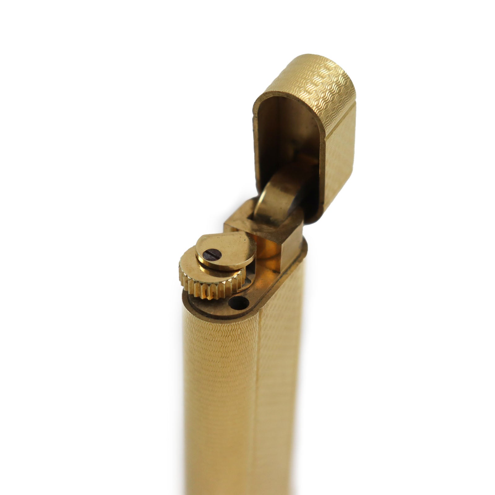 Cartier Oval Pattern Gas Lighter Gold