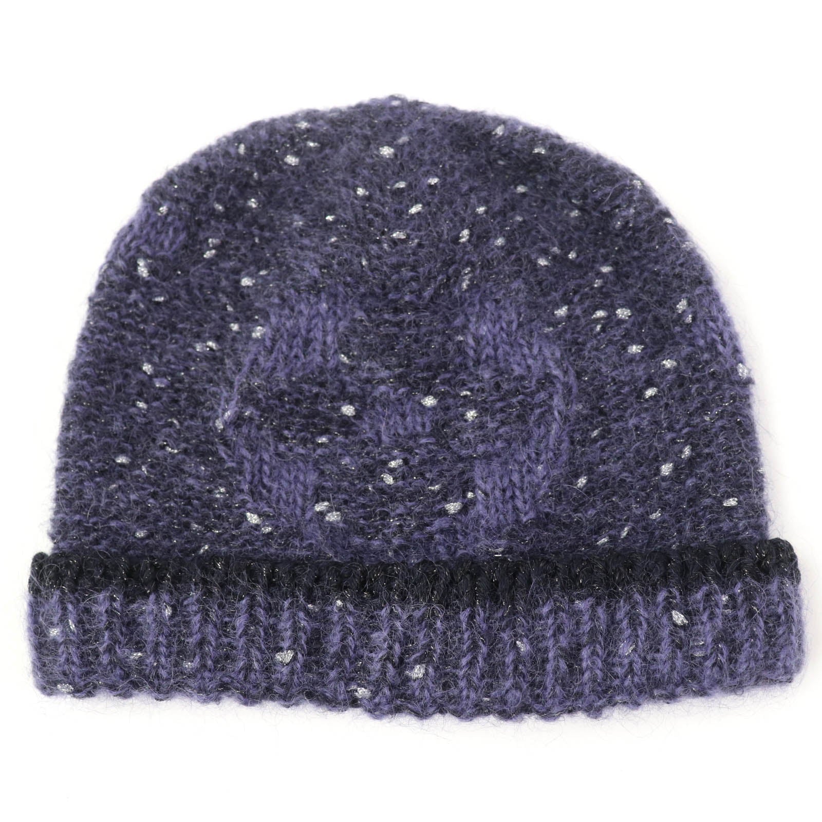 Louis Vuitton Nylon Mohair Knit Hat Purple