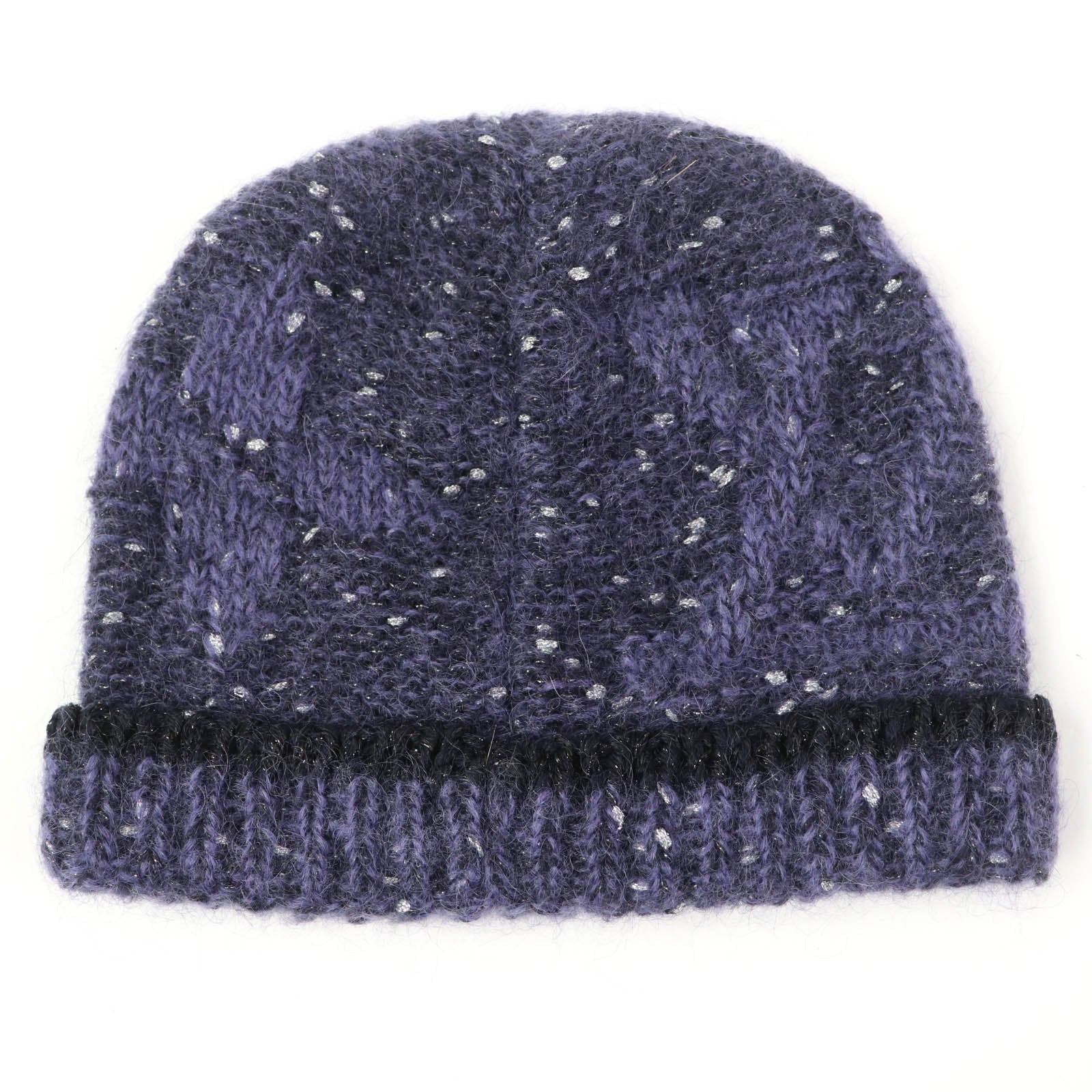 Louis Vuitton Nylon Mohair Knit Hat Purple