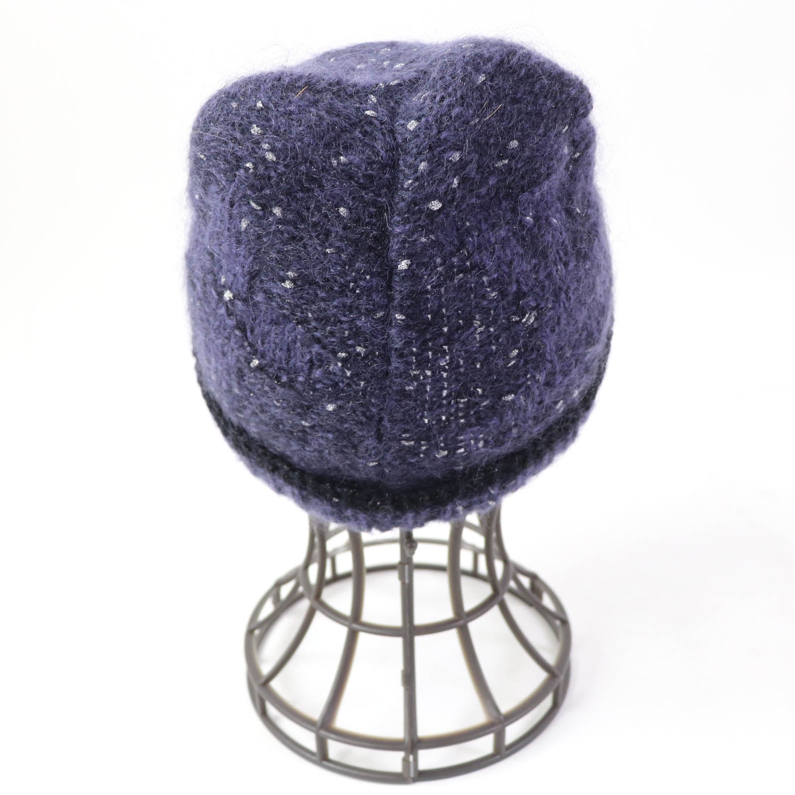 Louis Vuitton Nylon Mohair Knit Hat Purple