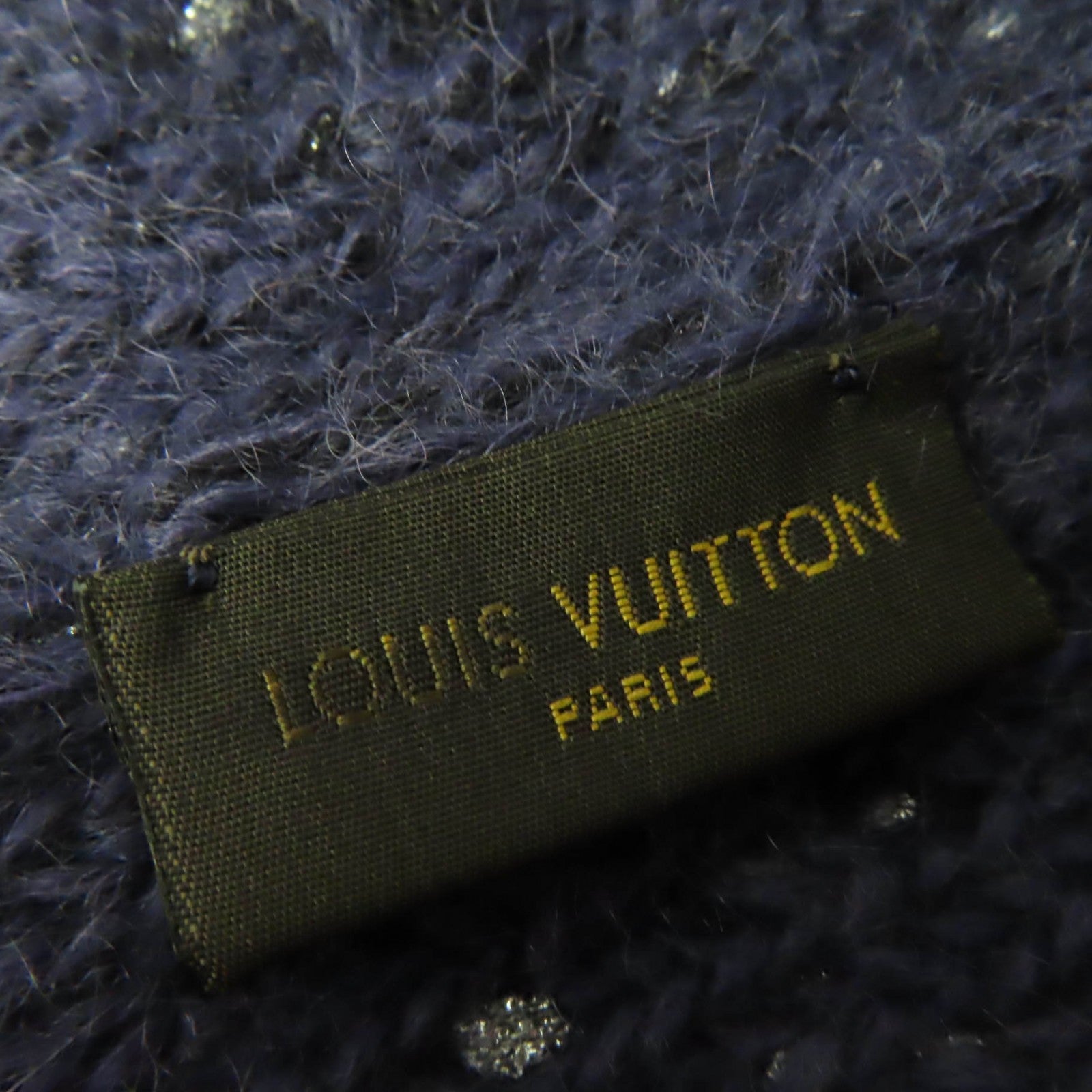 Louis Vuitton Nylon Mohair Knit Hat Purple